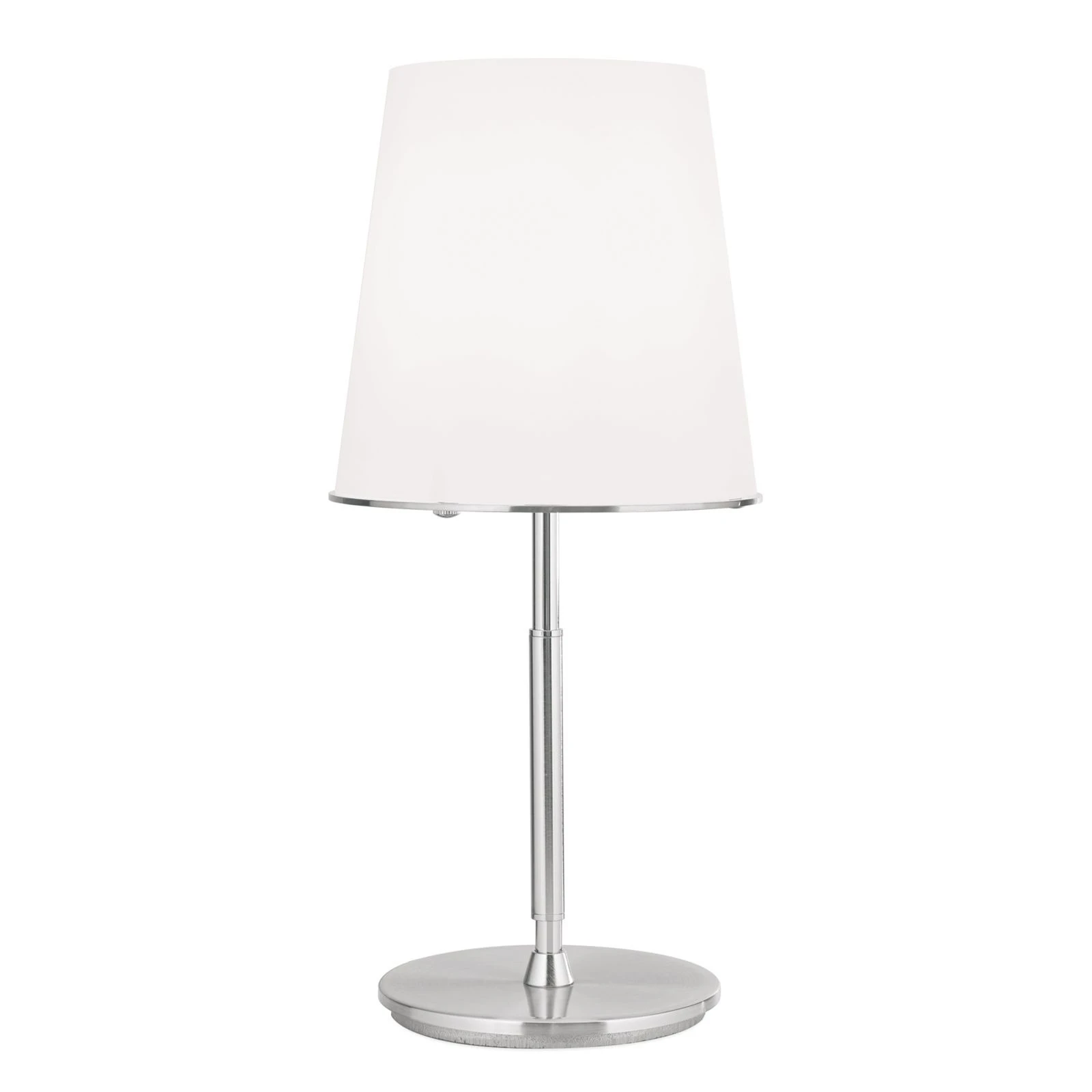 Stona lampa KONUS, satin hrom, mat opal staklo - 4