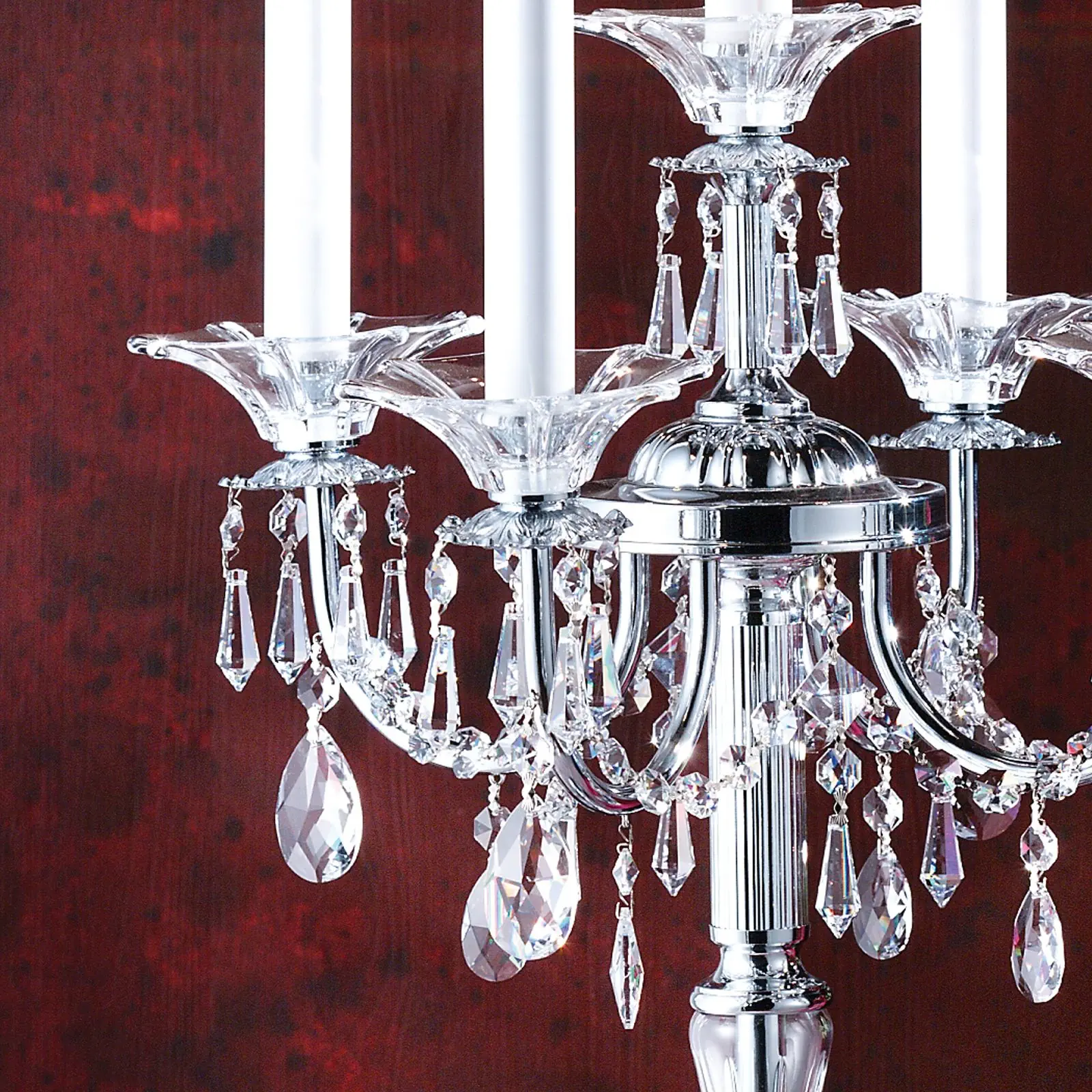 Stona lampa KATHARINA, 5 izvora svetla, hrom - 2