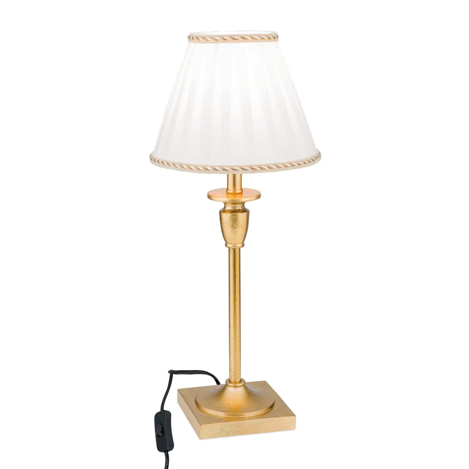 Stona lampa FONSA, antikno zlato, H 43 cm - 4