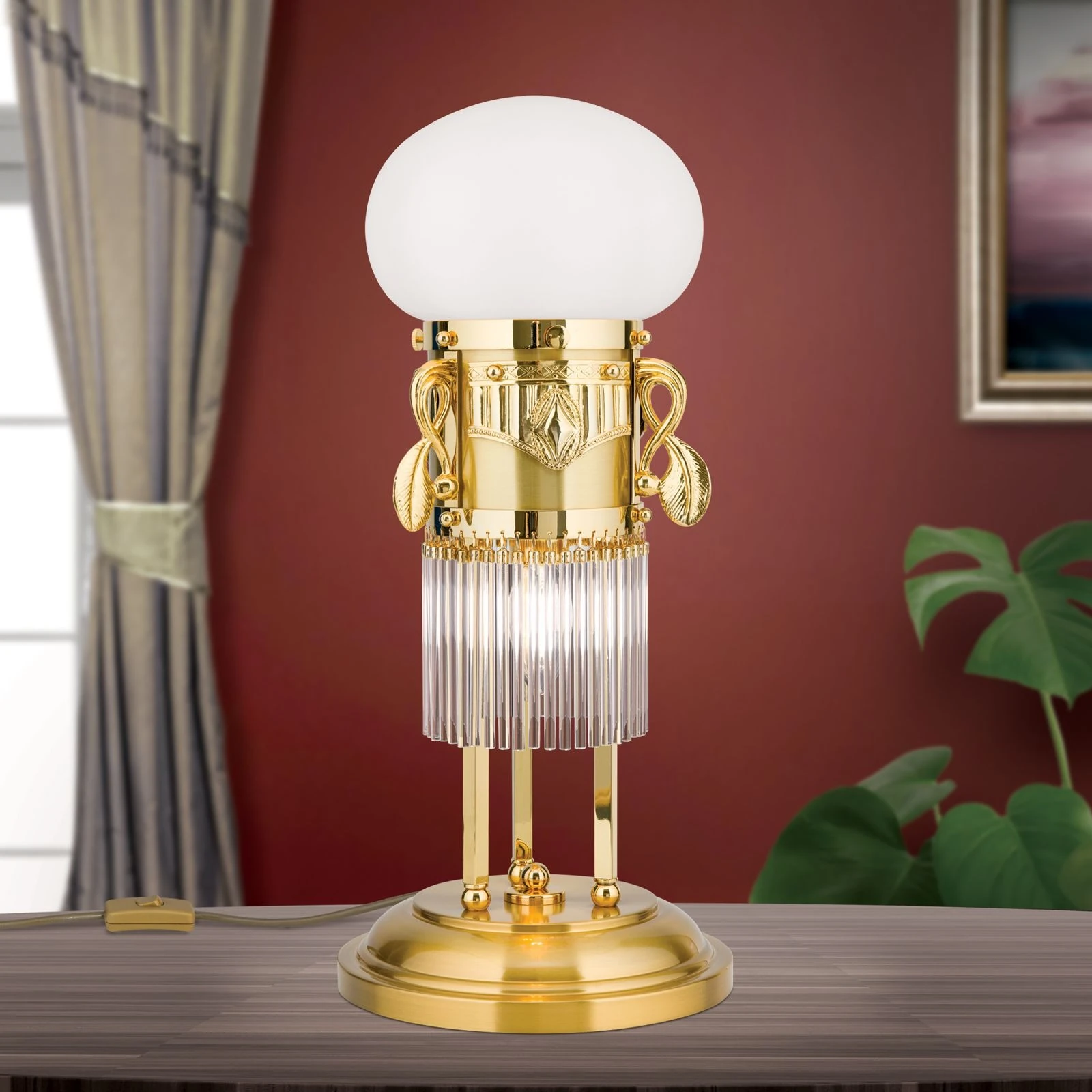 Stona lampa ADELE, 24-karatno pozlaćena - 1