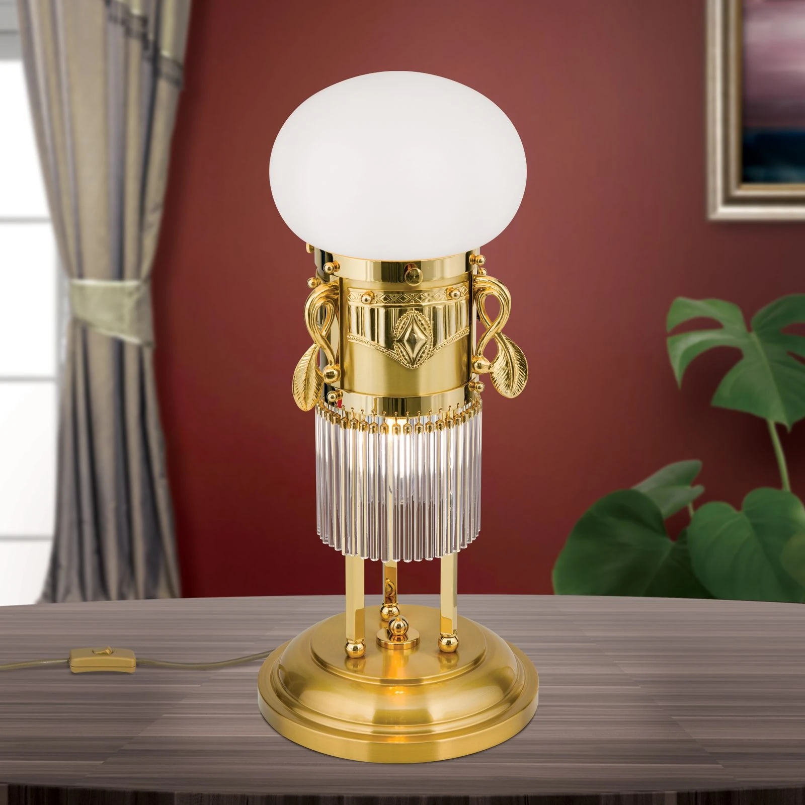 Stona lampa ADELE, 24-karatno pozlaćena - 2