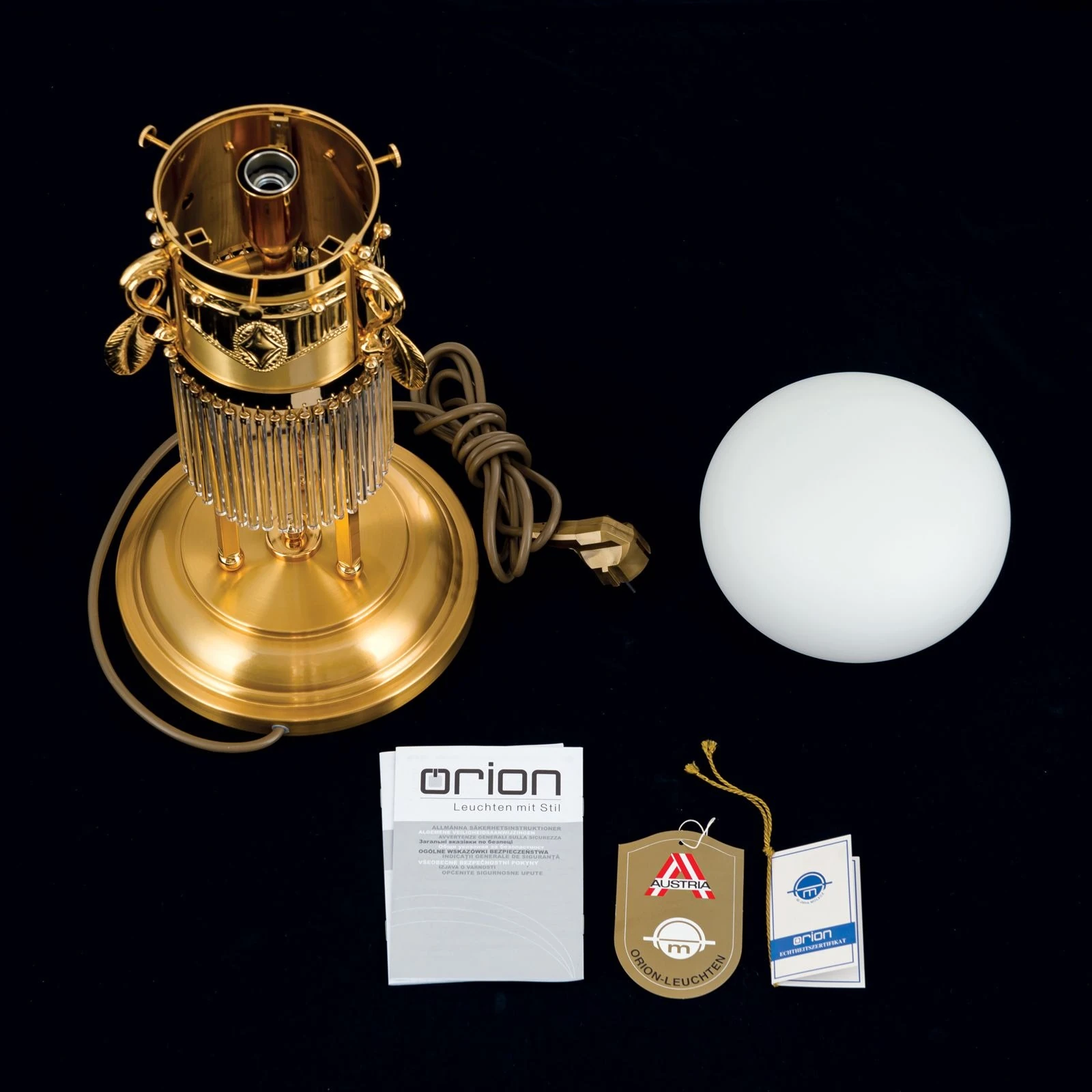 Stona lampa ADELE, 24-karatno pozlaćena - 8