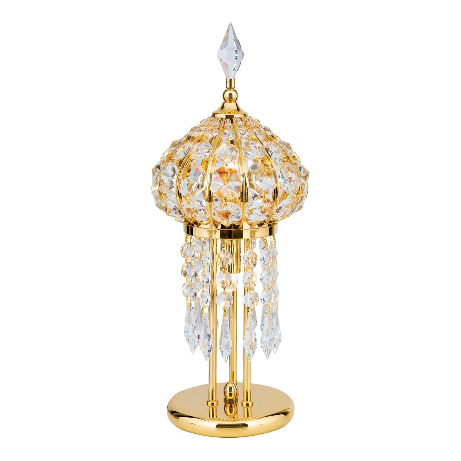 Stona lampa ORIENTAL, 2 izvora svetla, zlatna - 4