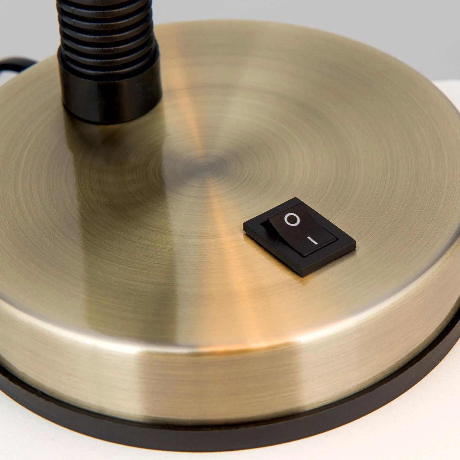 Stona lampa NEMO, antik mesing - 5