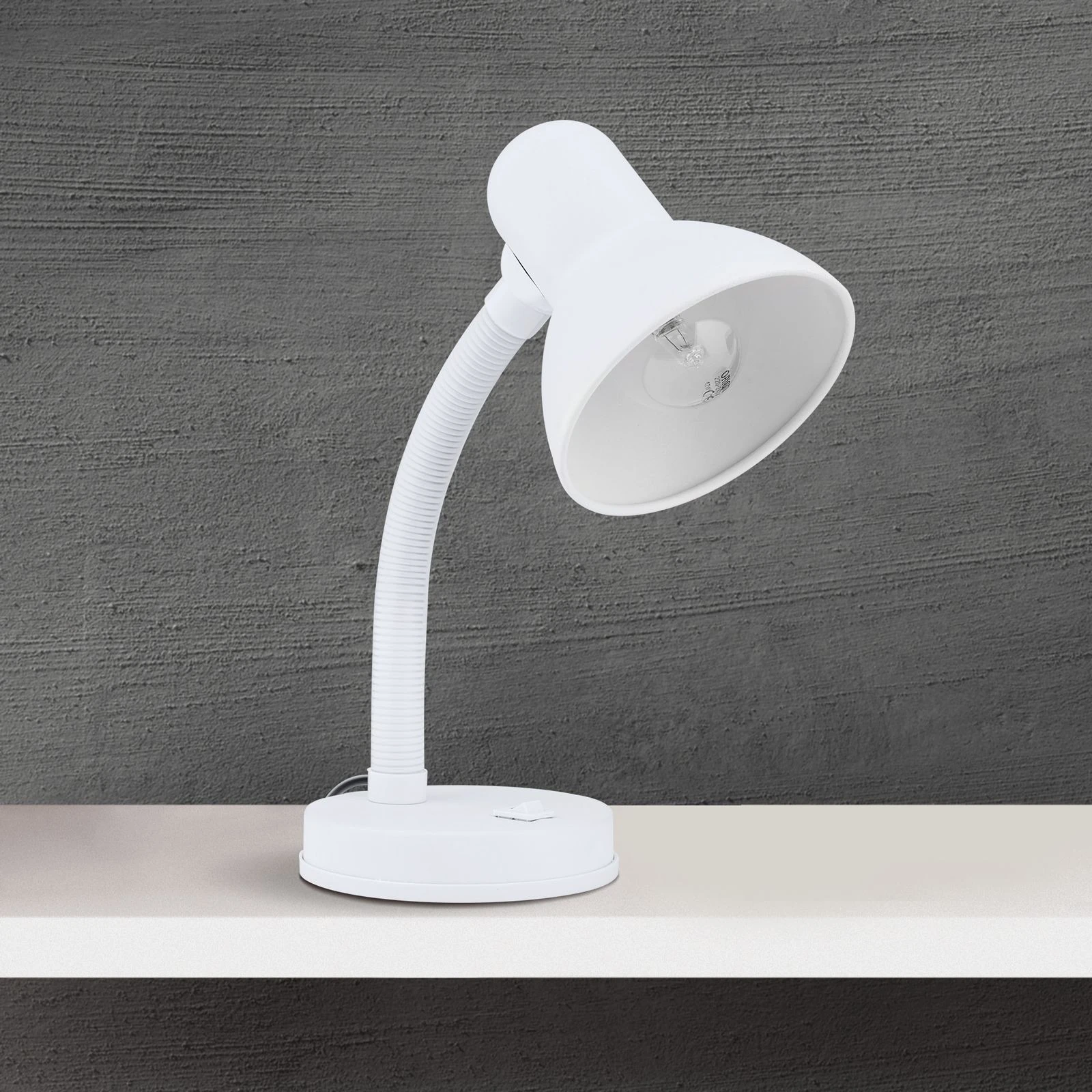 Stona lampa NEMO, bela - 3