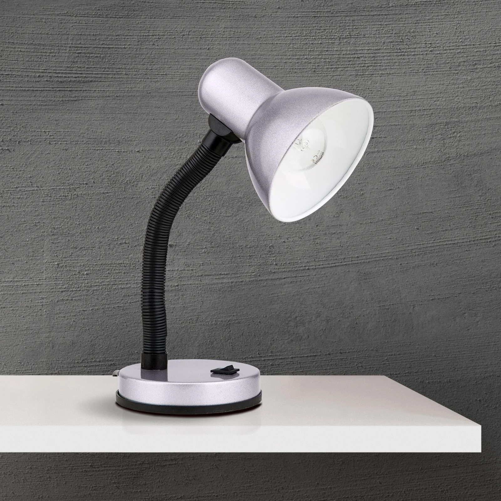 Stona lampa NEMO, srebro - 3