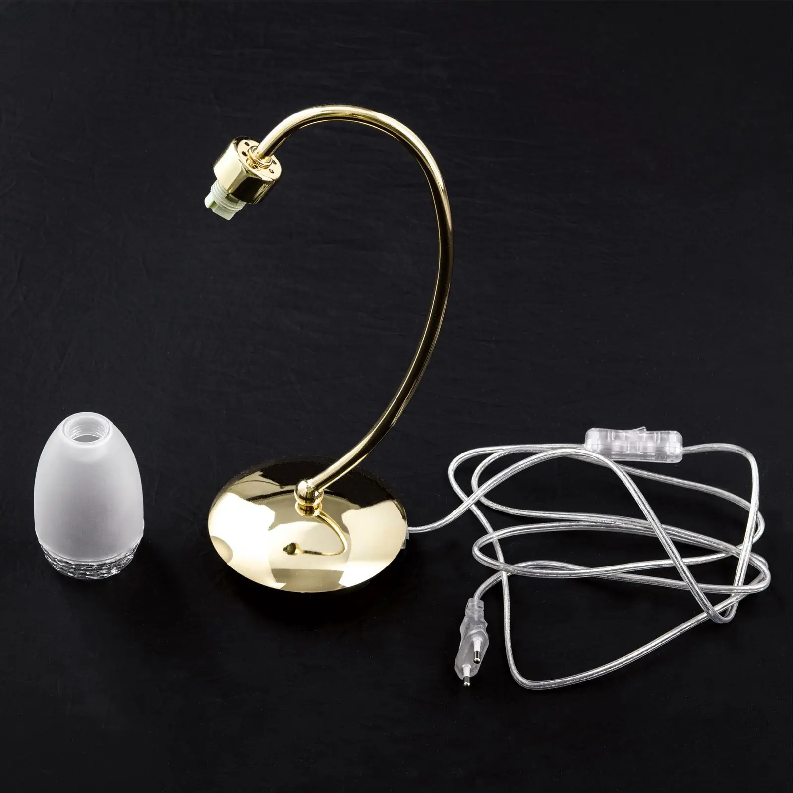 Stona lampa CARLA, sjajni mesing - 6