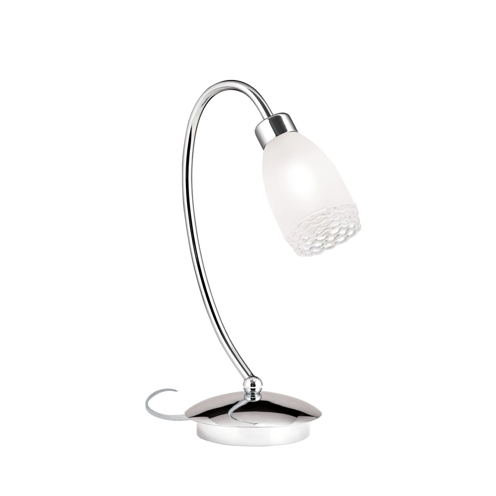 Stona lampa CARLA, hrom, satinirano difuzno staklo - 4