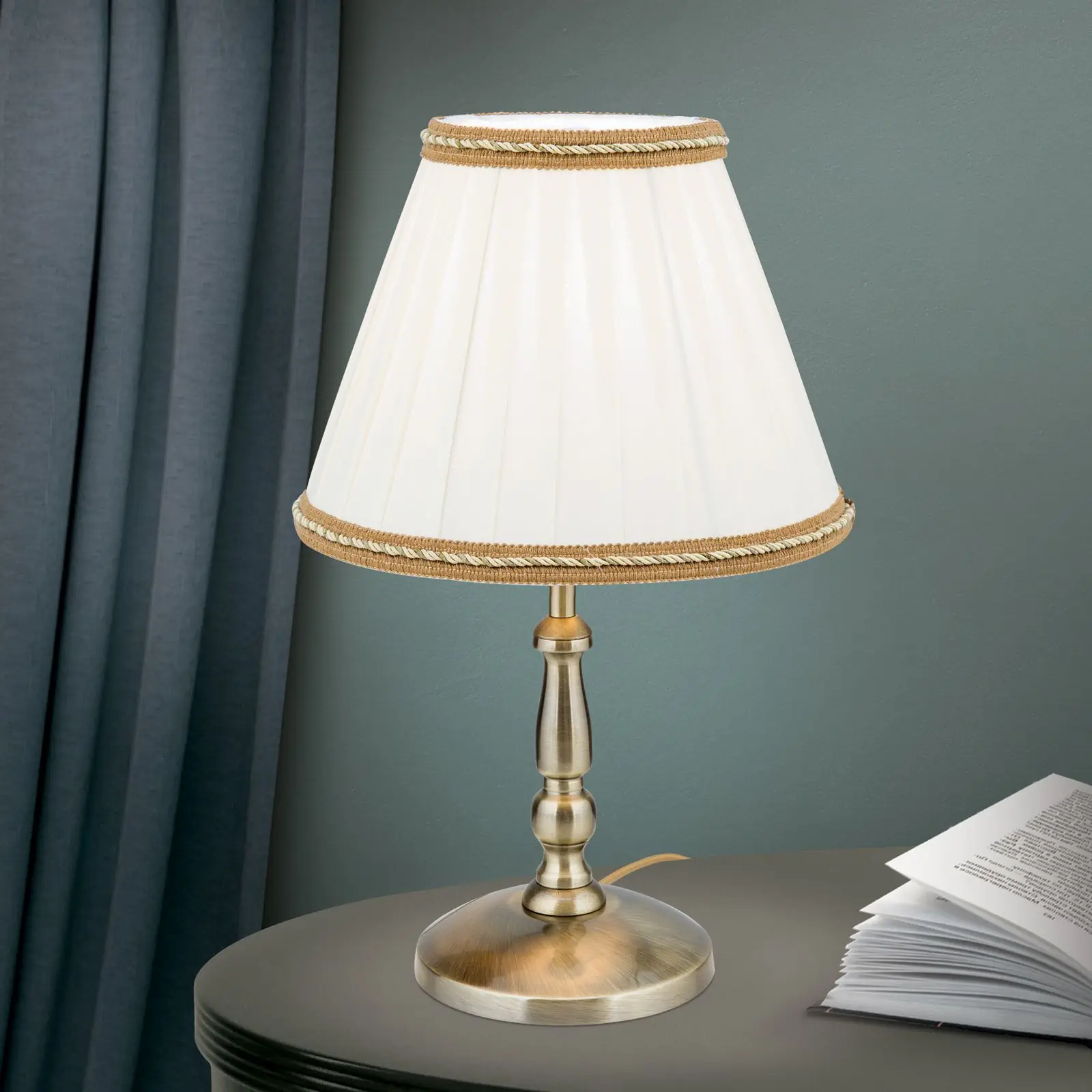 Stona lampa TONIA, patina, H40cm