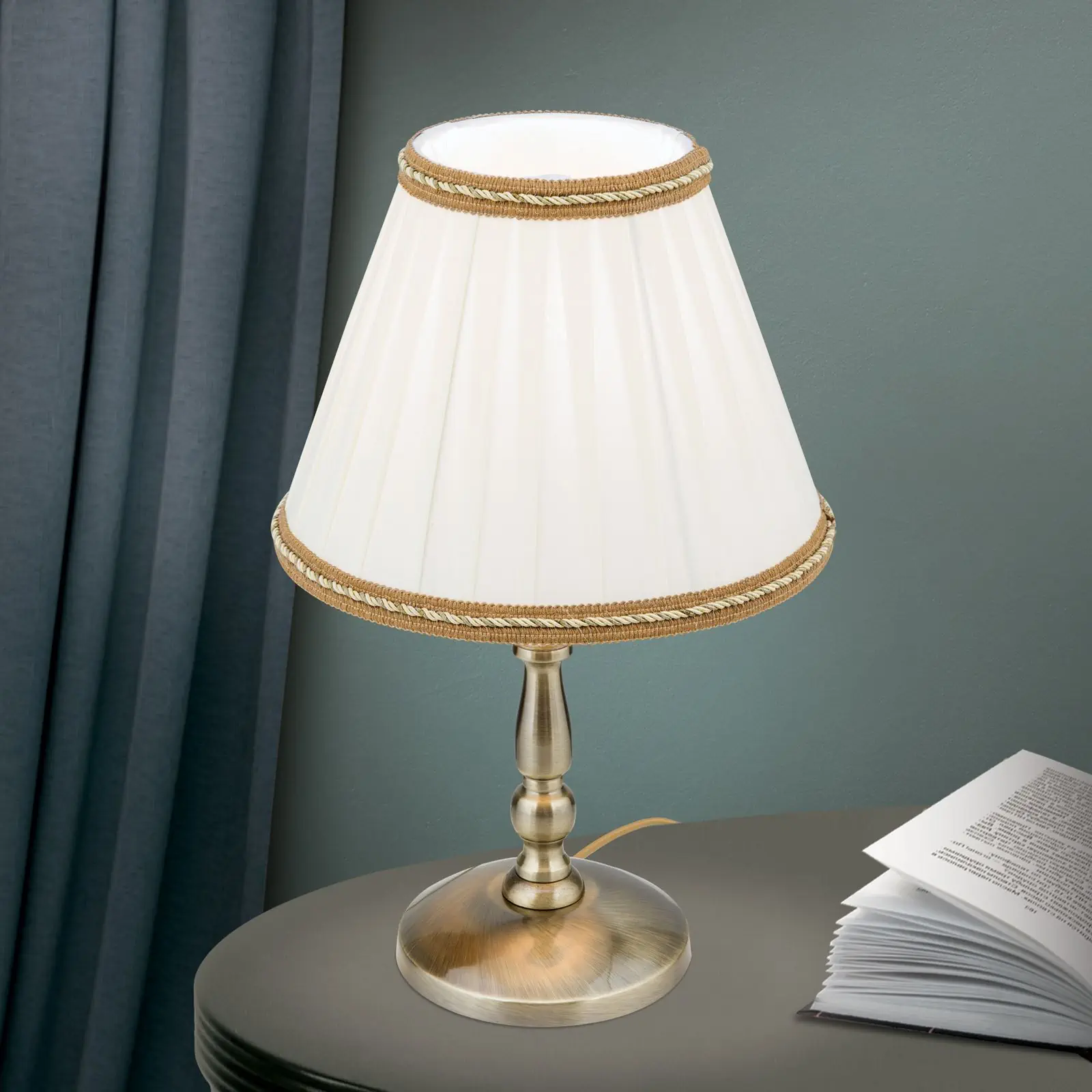 Stona lampa TONIA, patina, H40cm - 2