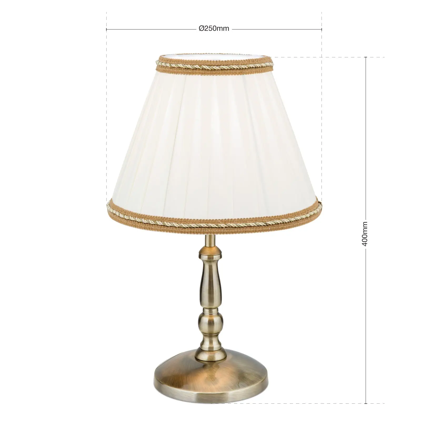 Stona lampa TONIA, patina, H40cm - 7