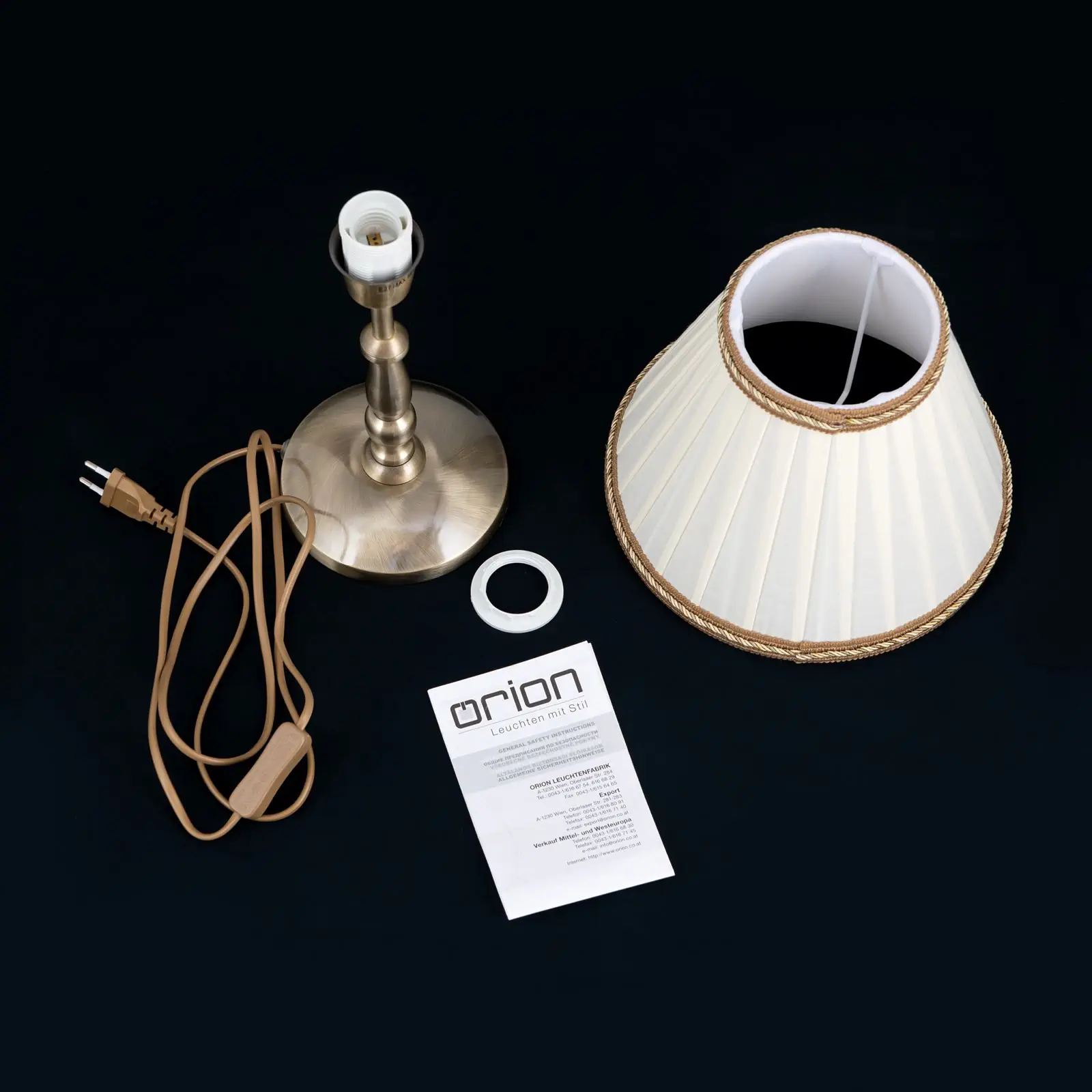 Stona lampa TONIA, patina, H40cm - 8