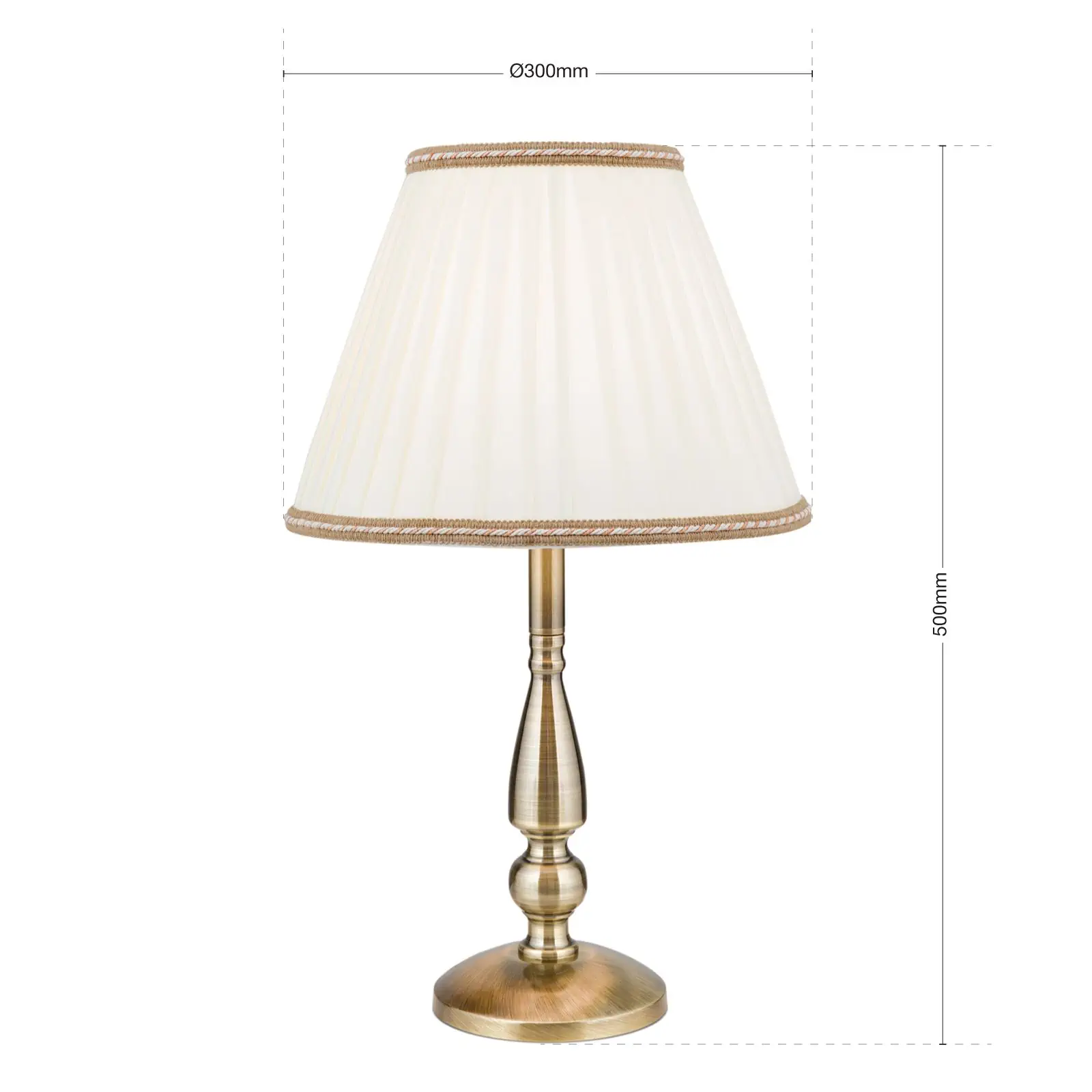 Stona lampa TONIA, patina, visina 50 cm - 7