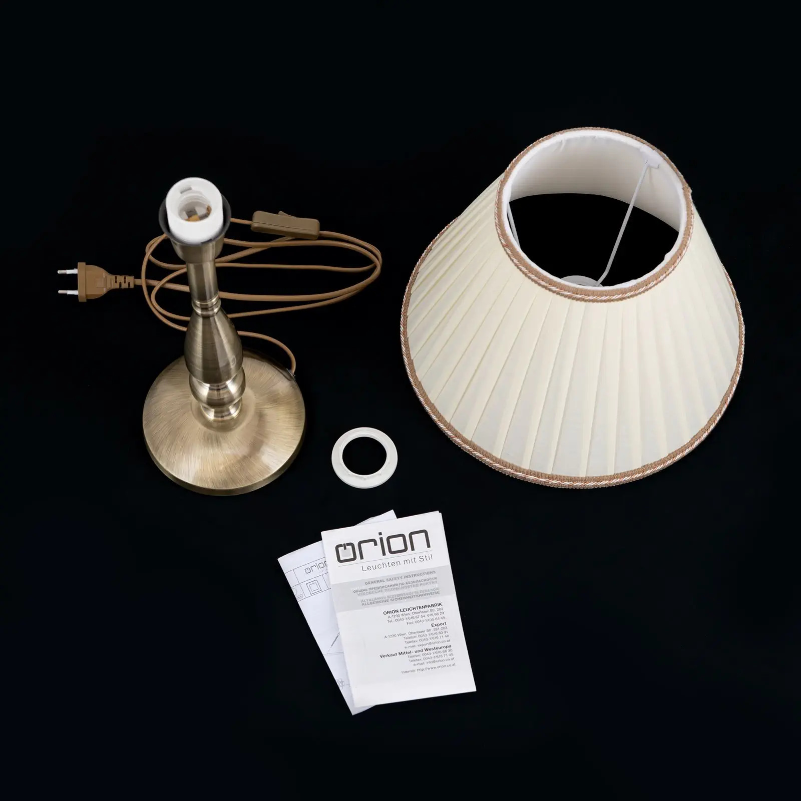 Stona lampa TONIA, patina, visina 50 cm - 8