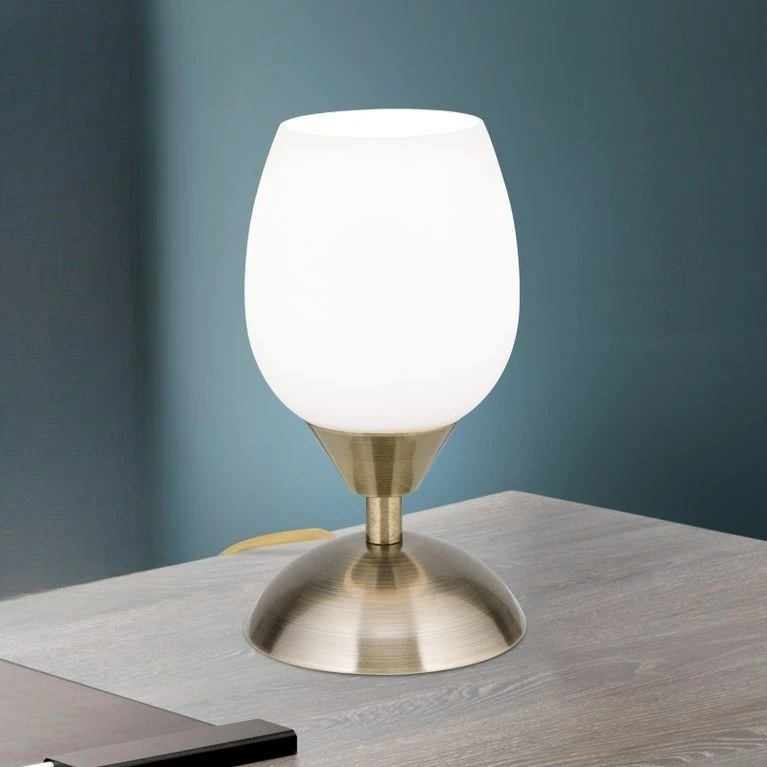 Stona lampa TULPA, antik mesing