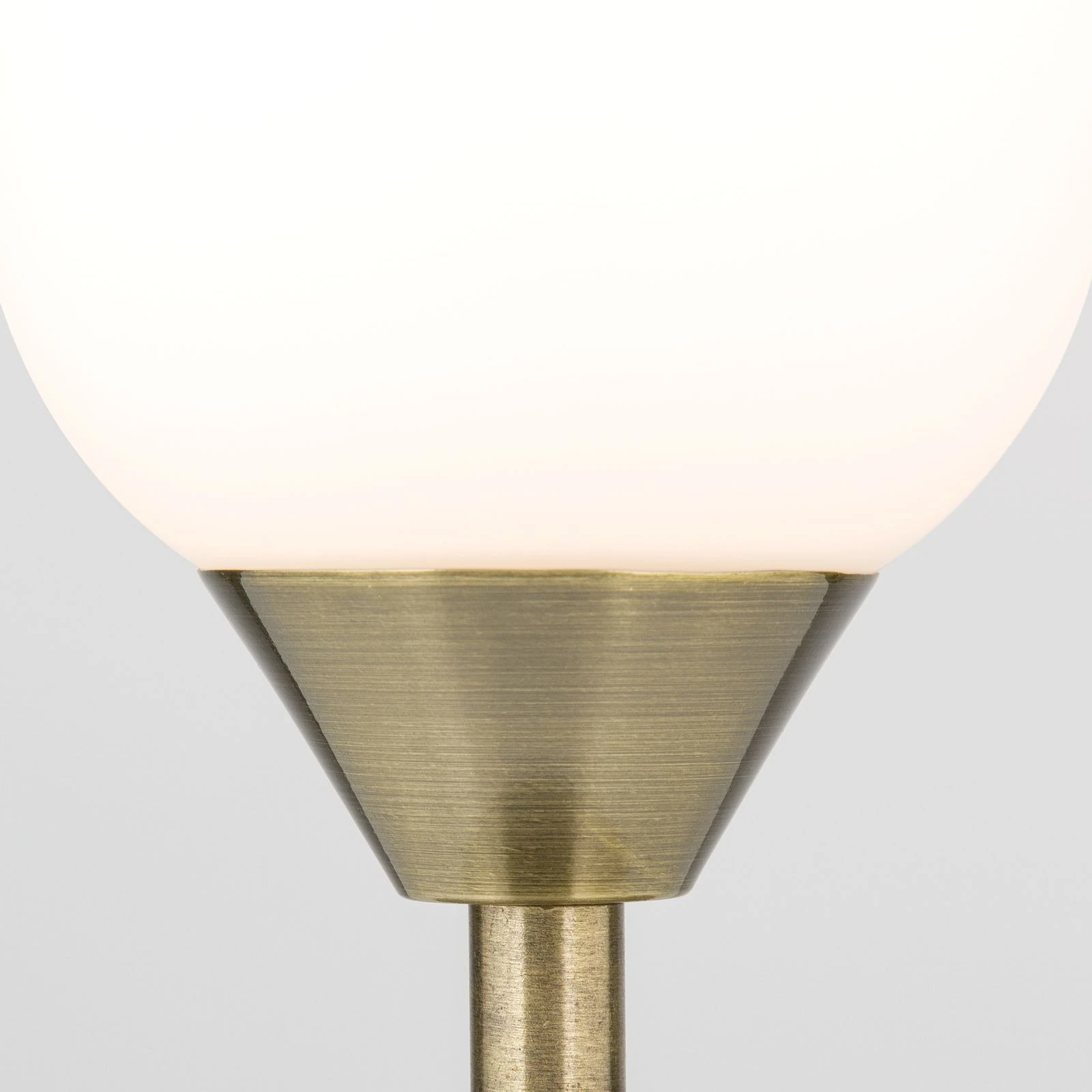 Stona lampa TULPA, antik mesing - 6