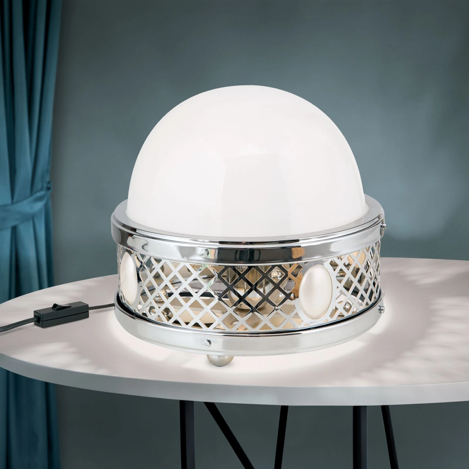 Stona lampa ALT WIEN, Nikl, visina 23 cm - 1