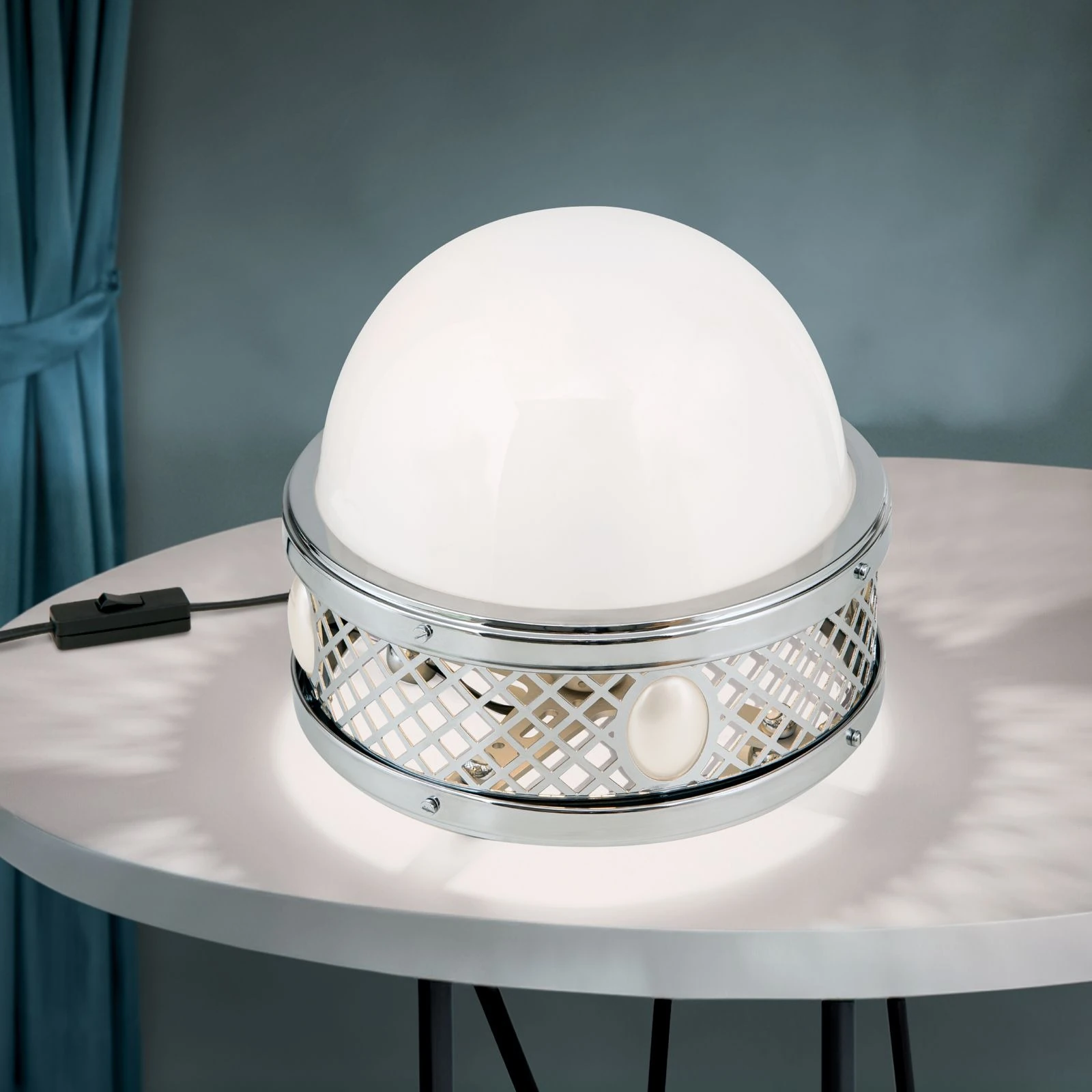 Stona lampa ALT WIEN, Nikl, visina 23 cm - 2