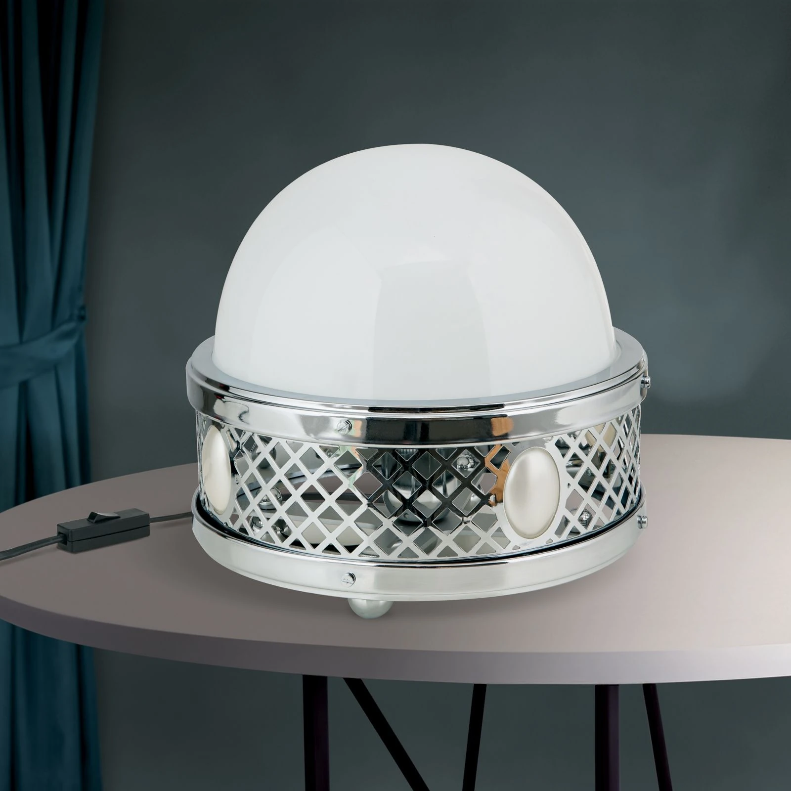 Stona lampa ALT WIEN, Nikl, visina 23 cm - 3