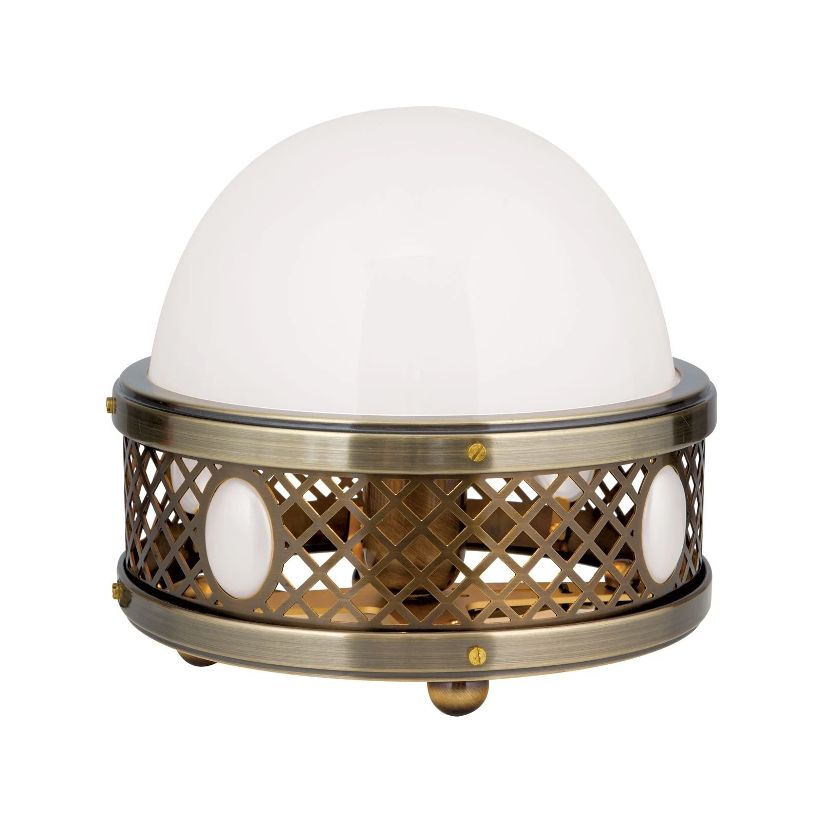 Stona lampa ALT WIEN, antik mesing, visina 23 cm - 4