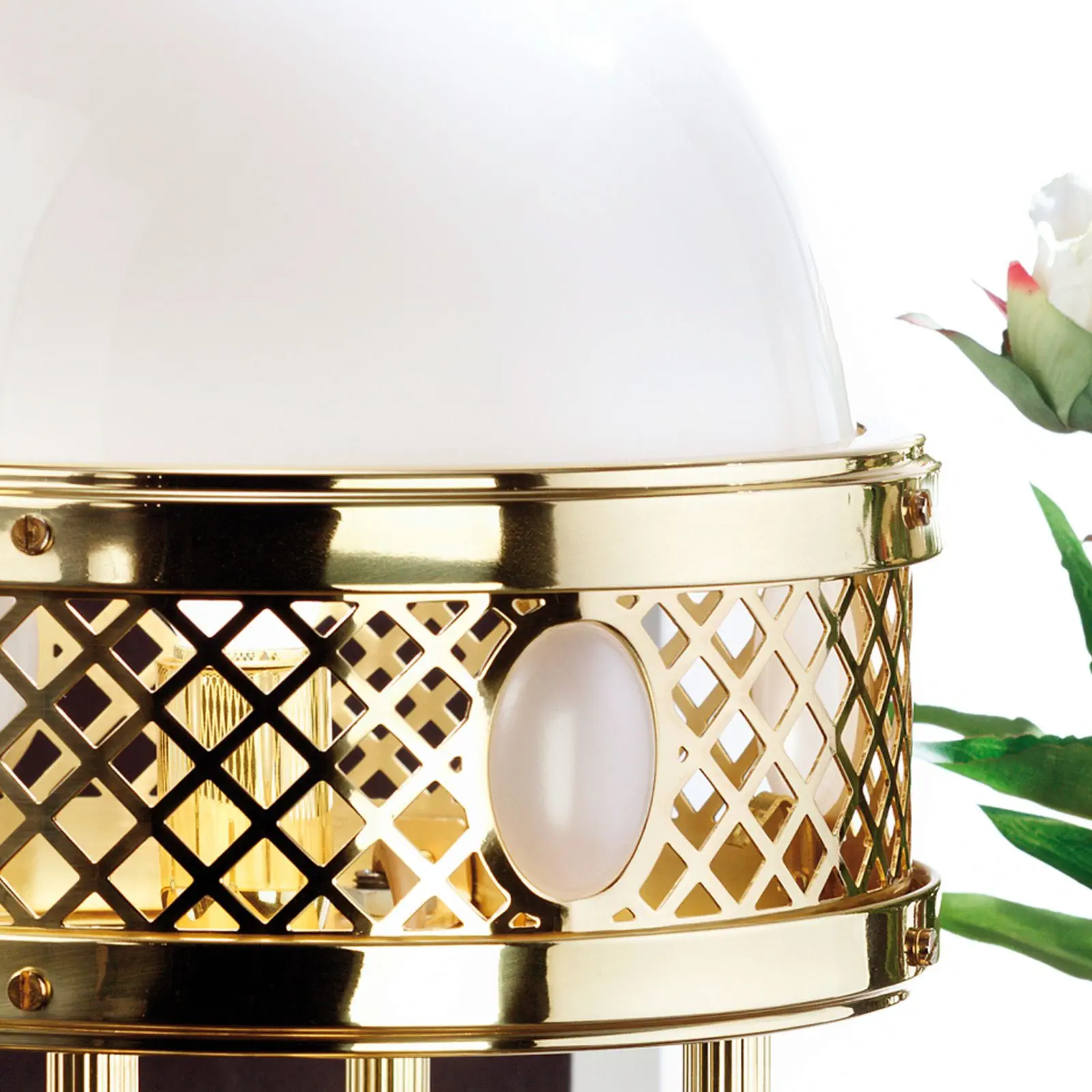 Stona lampa ALT WIEN, sjajni mesing, H56 cm - 2