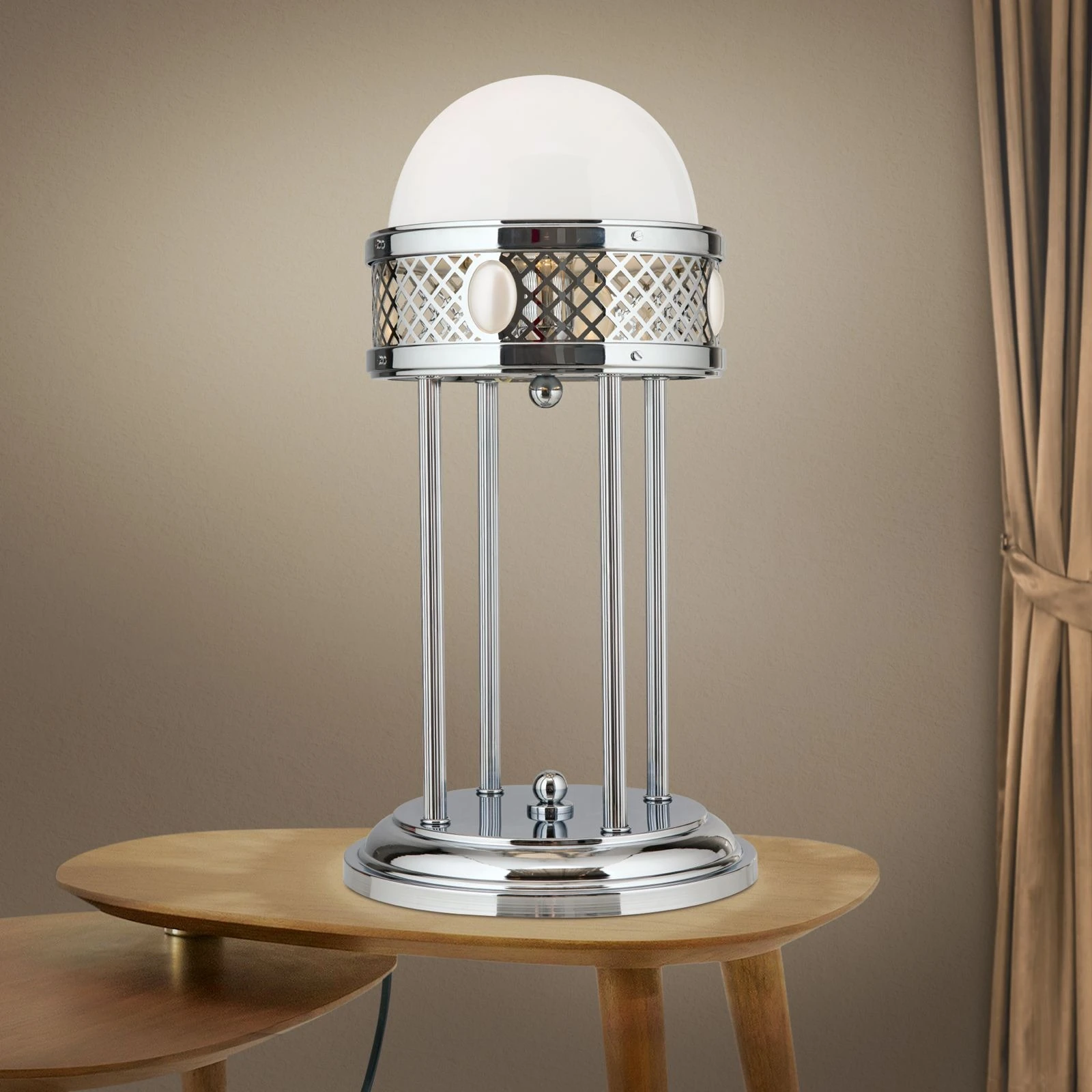 Stona lampa ALT WIEN, Nikl, visina 56 cm - 1