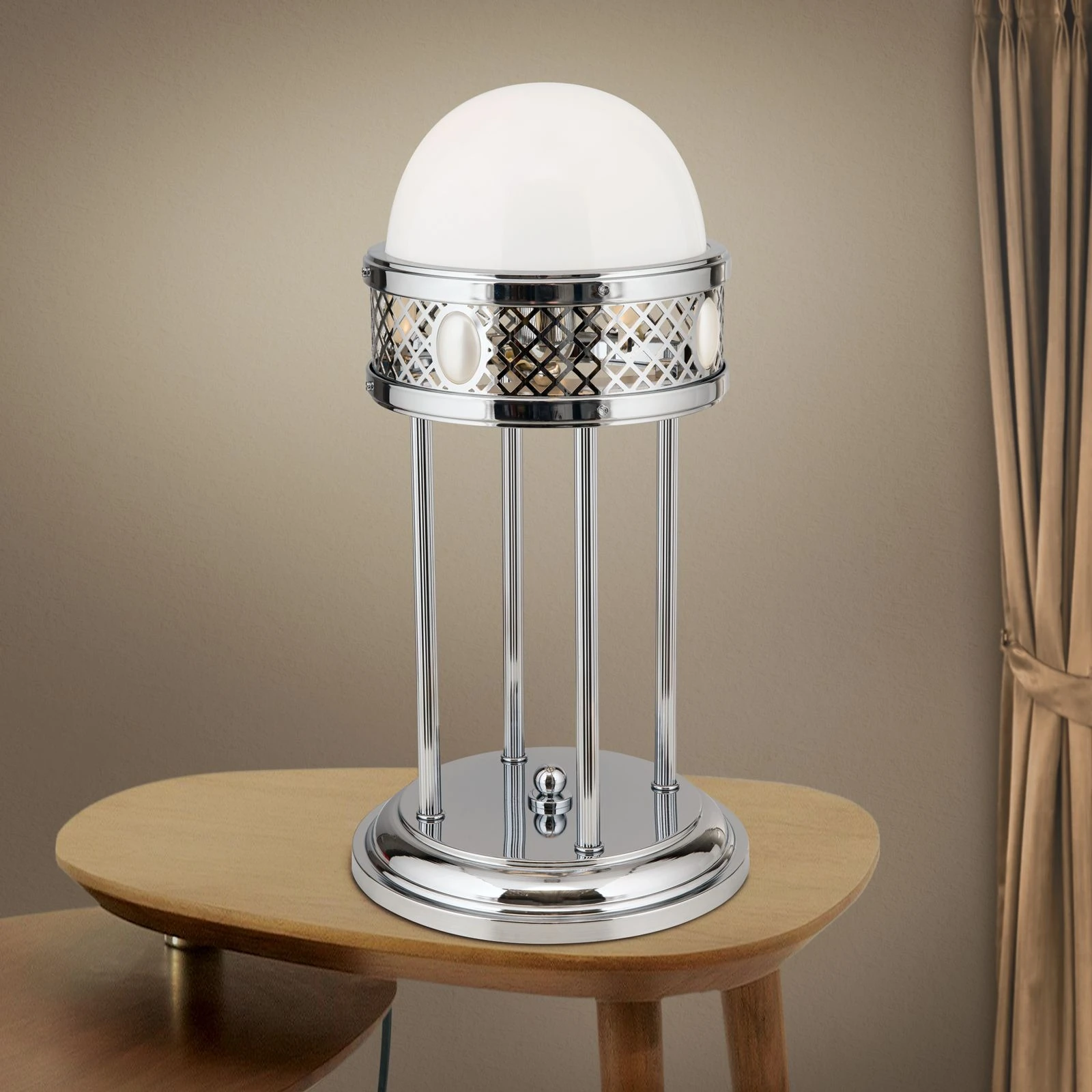 Stona lampa ALT WIEN, Nikl, visina 56 cm - 2