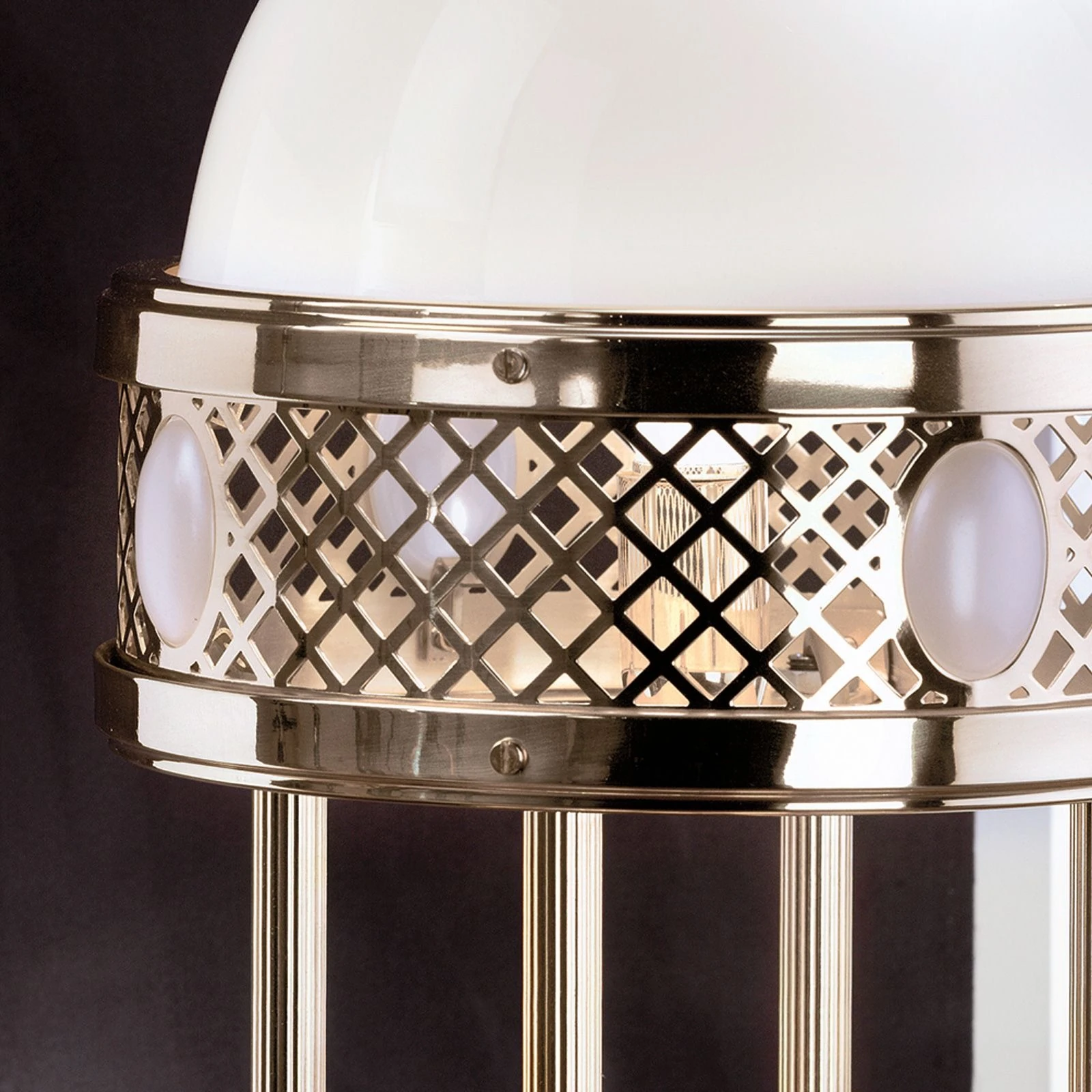 Stona lampa ALT WIEN, antik mesing, visina 56 cm - 3