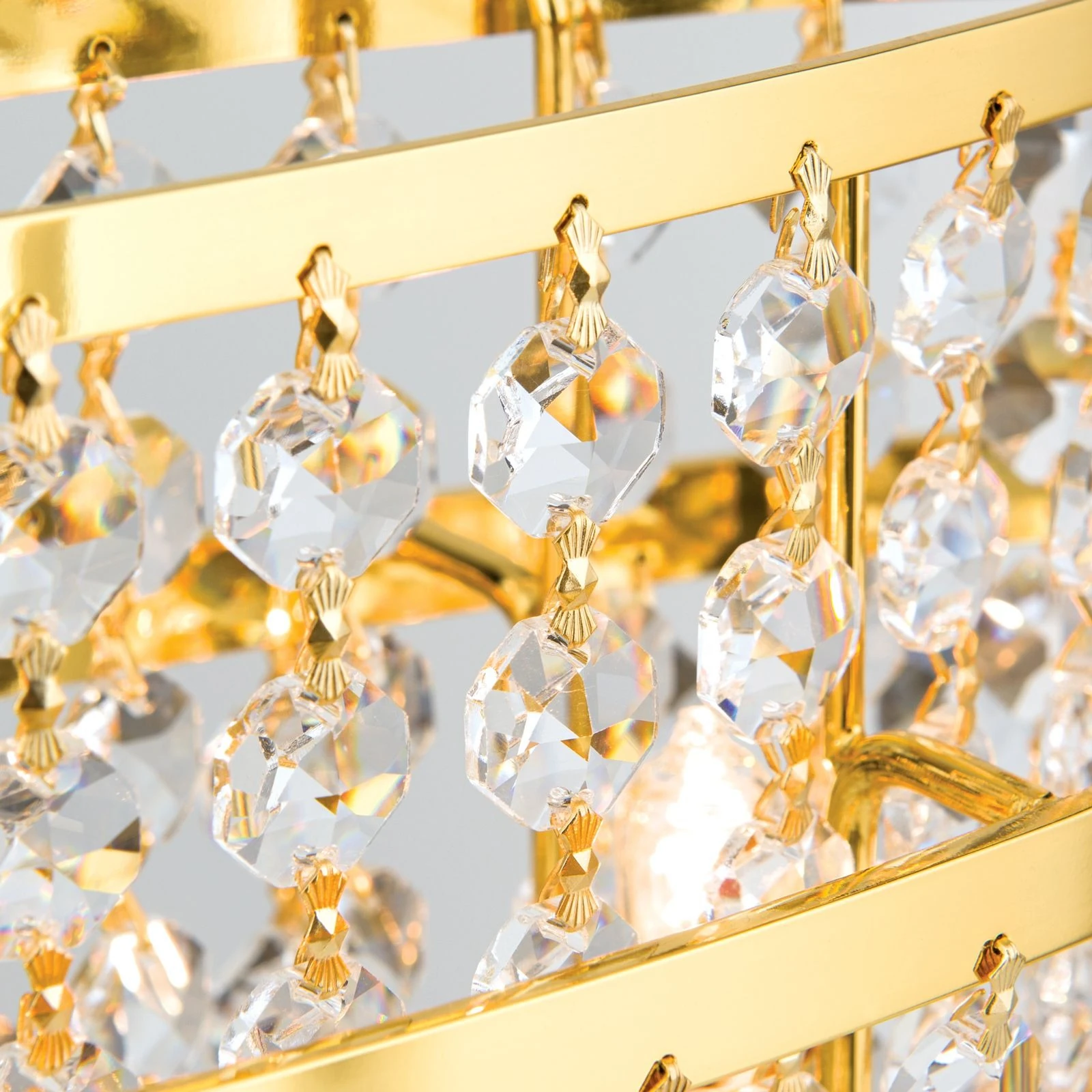 Stona lampa KRISTALLDESIGN, 2 izvora svetla, zlatna - 5