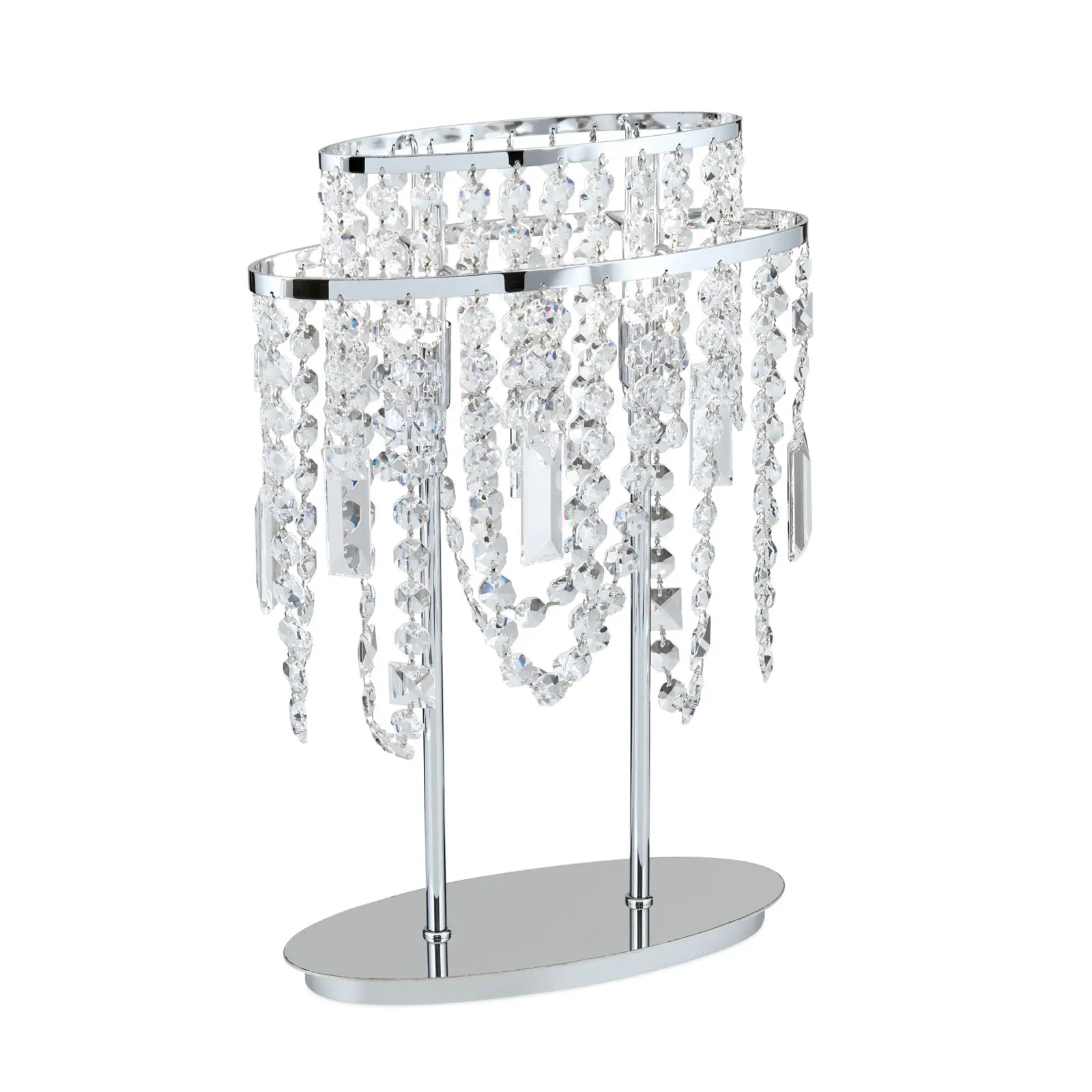 Stona lampa KRISTALLDESIGN, 2 izvora svetla, hrom - 4