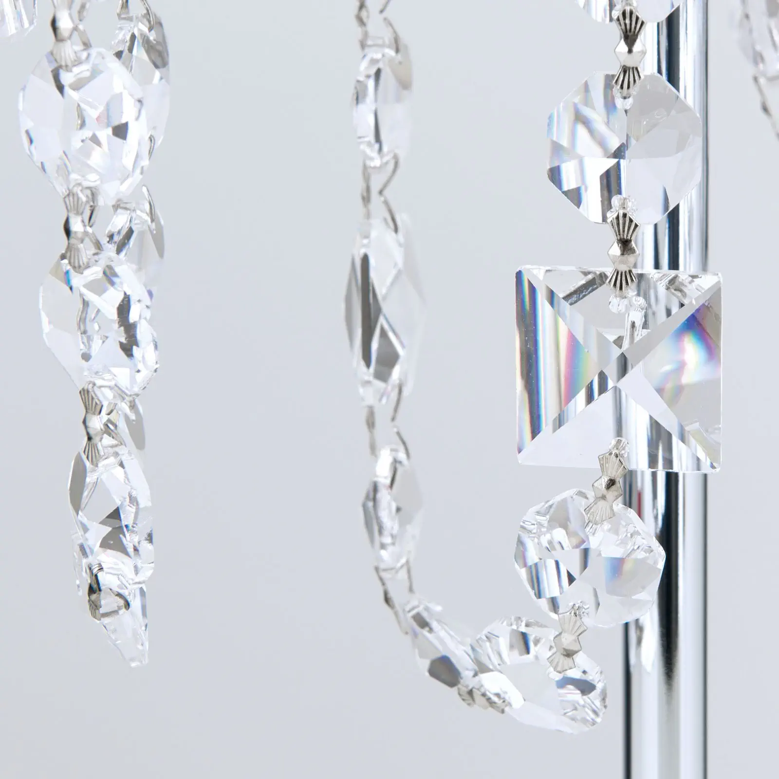 Stona lampa KRISTALLDESIGN, 2 izvora svetla, hrom - 5