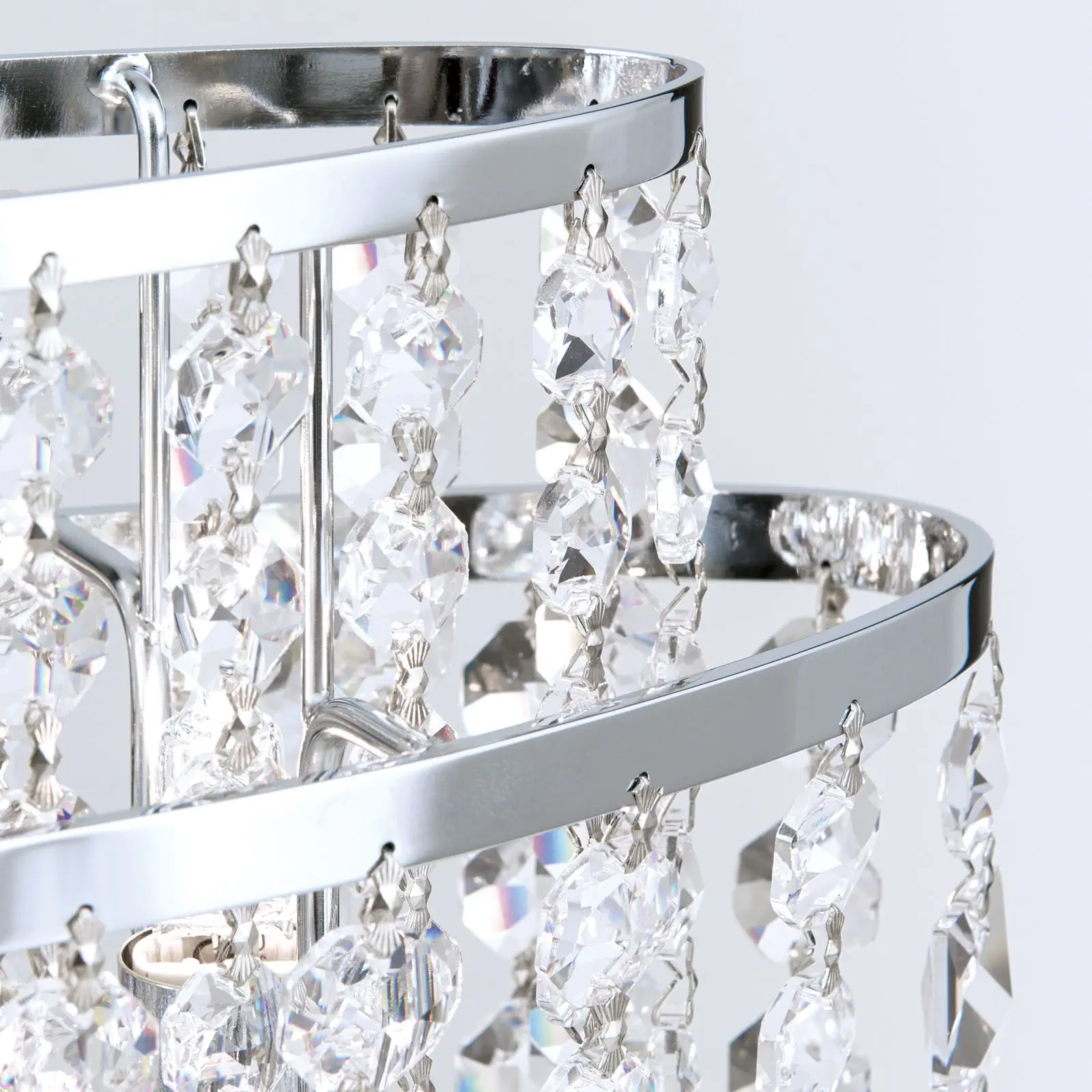 Stona lampa KRISTALLDESIGN, 2 izvora svetla, hrom - 6