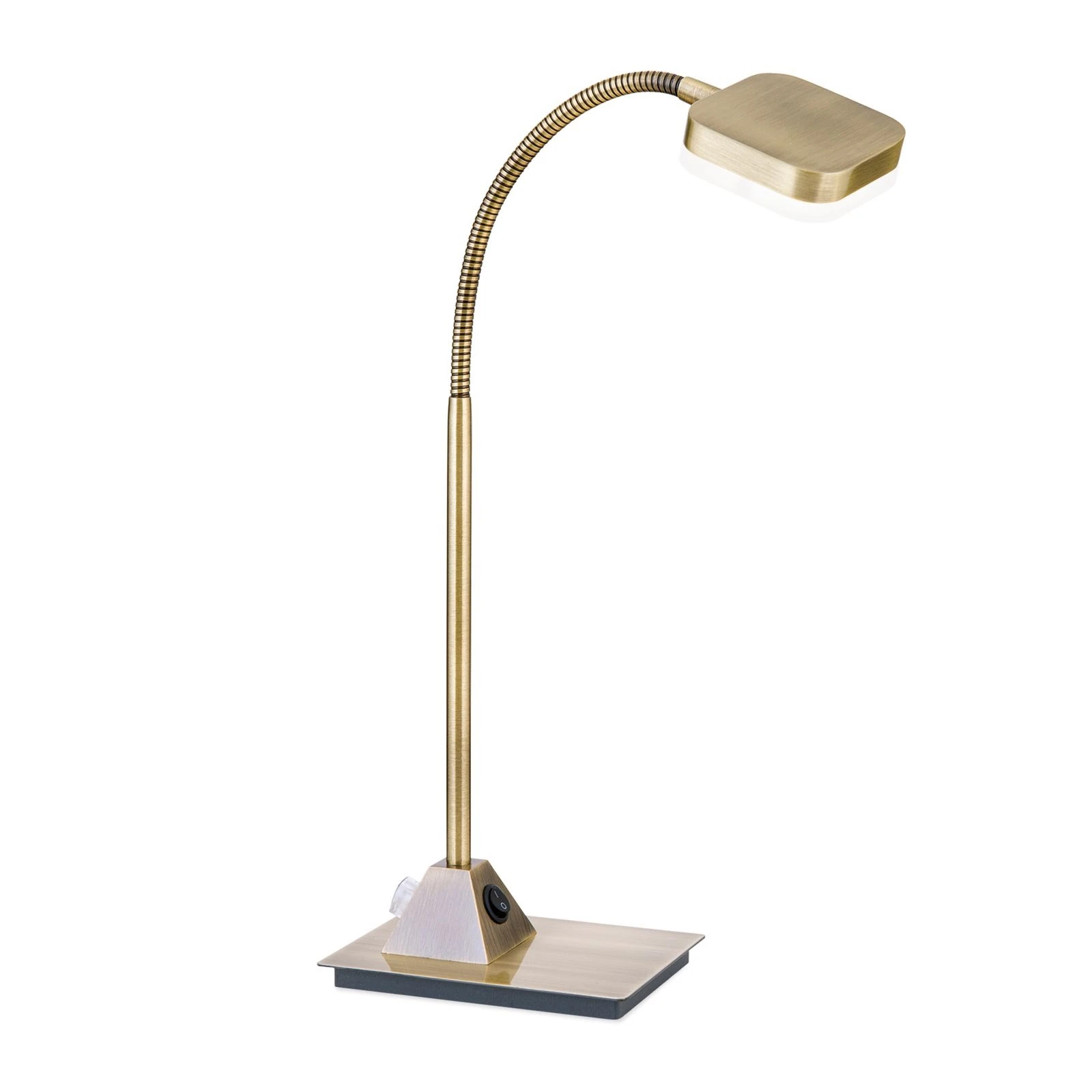 LED stona lampa STENO, antik mesing - 4