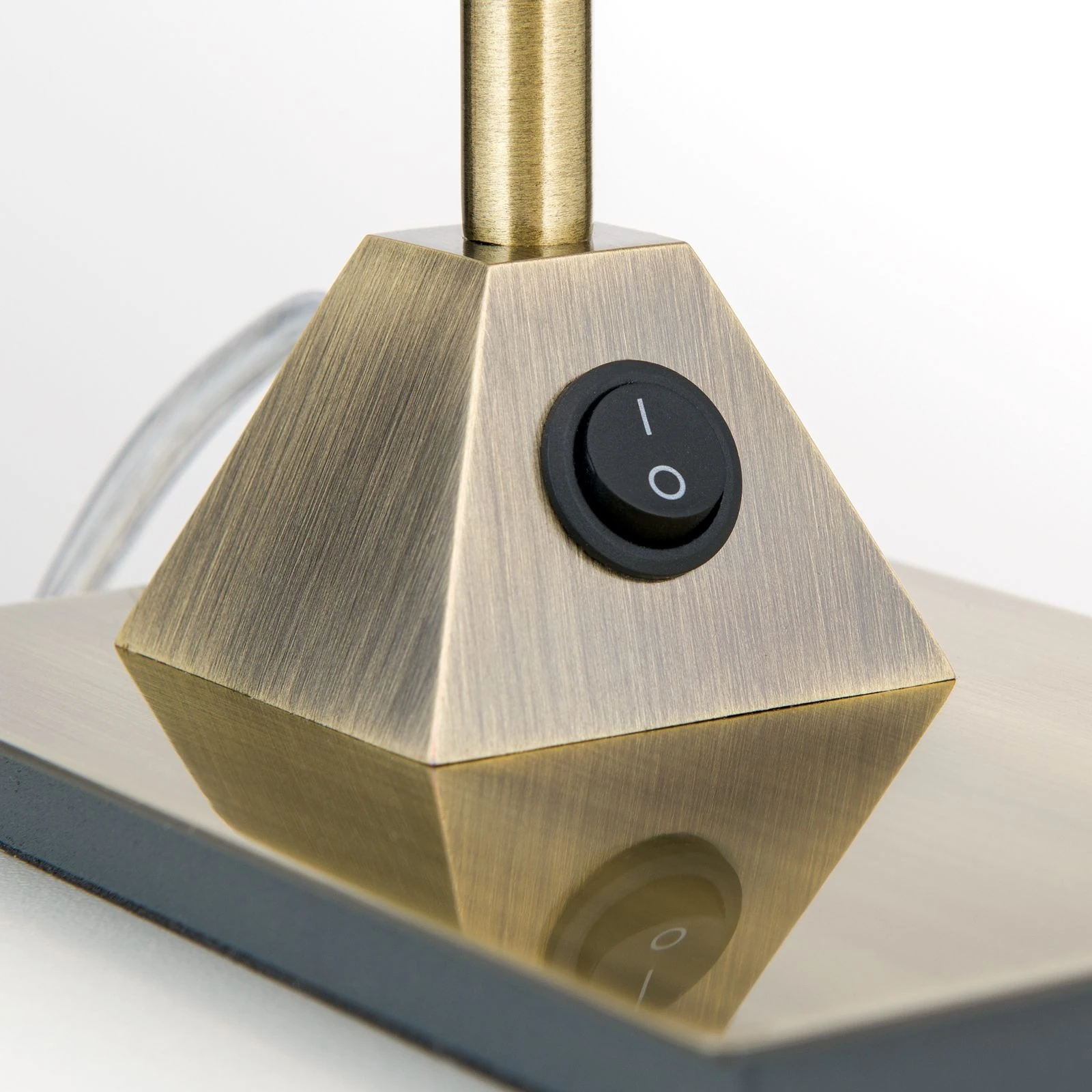 LED stona lampa STENO, antik mesing - 5