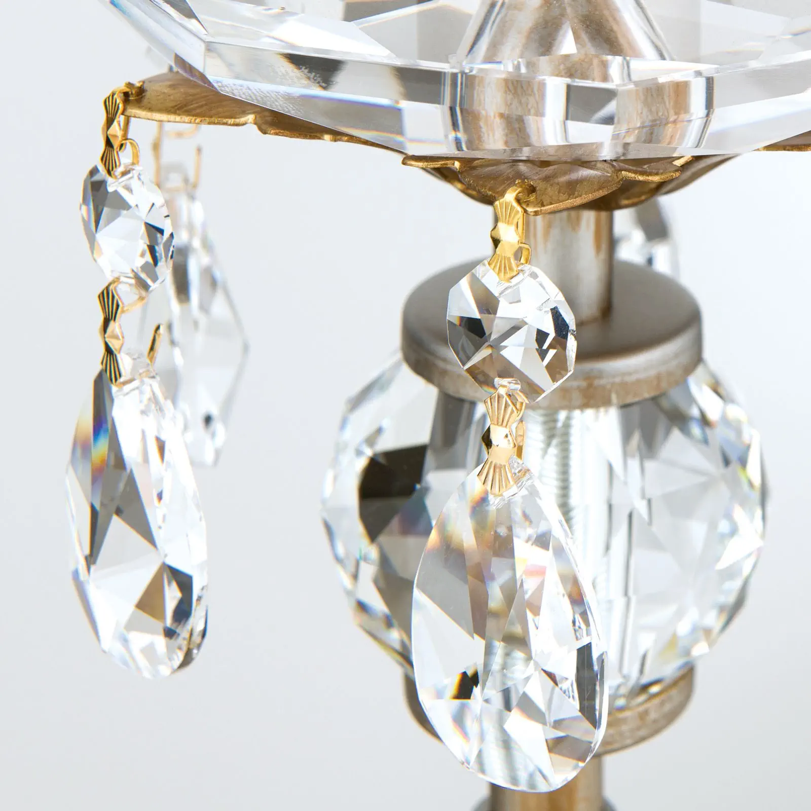 Stona lampa MIRAMARE, srebrno-zlatna, 1 izvor svetla - 5