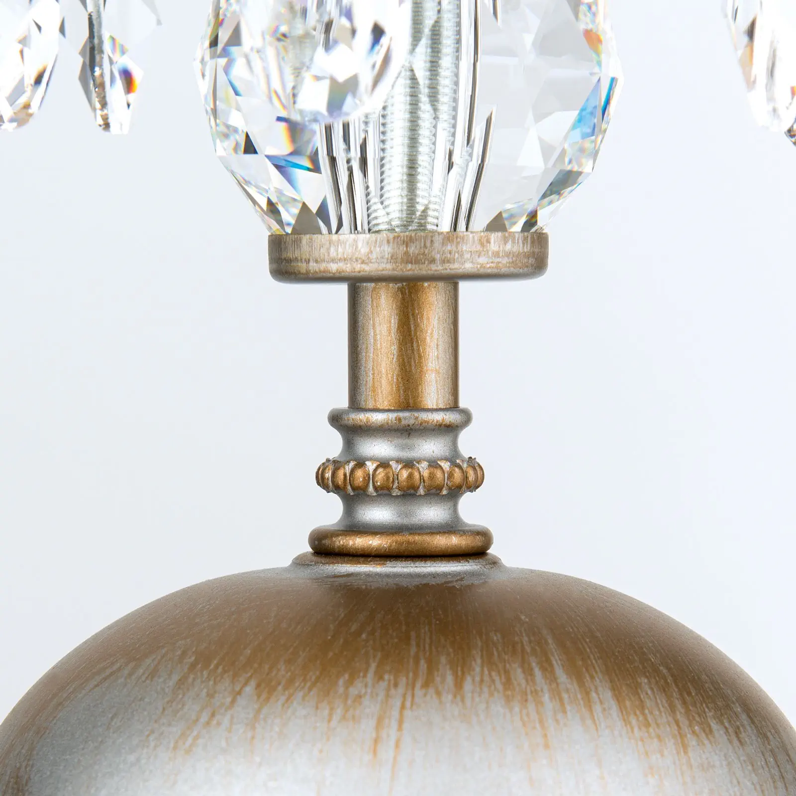 Stona lampa MIRAMARE, srebrno-zlatna, 1 izvor svetla - 6