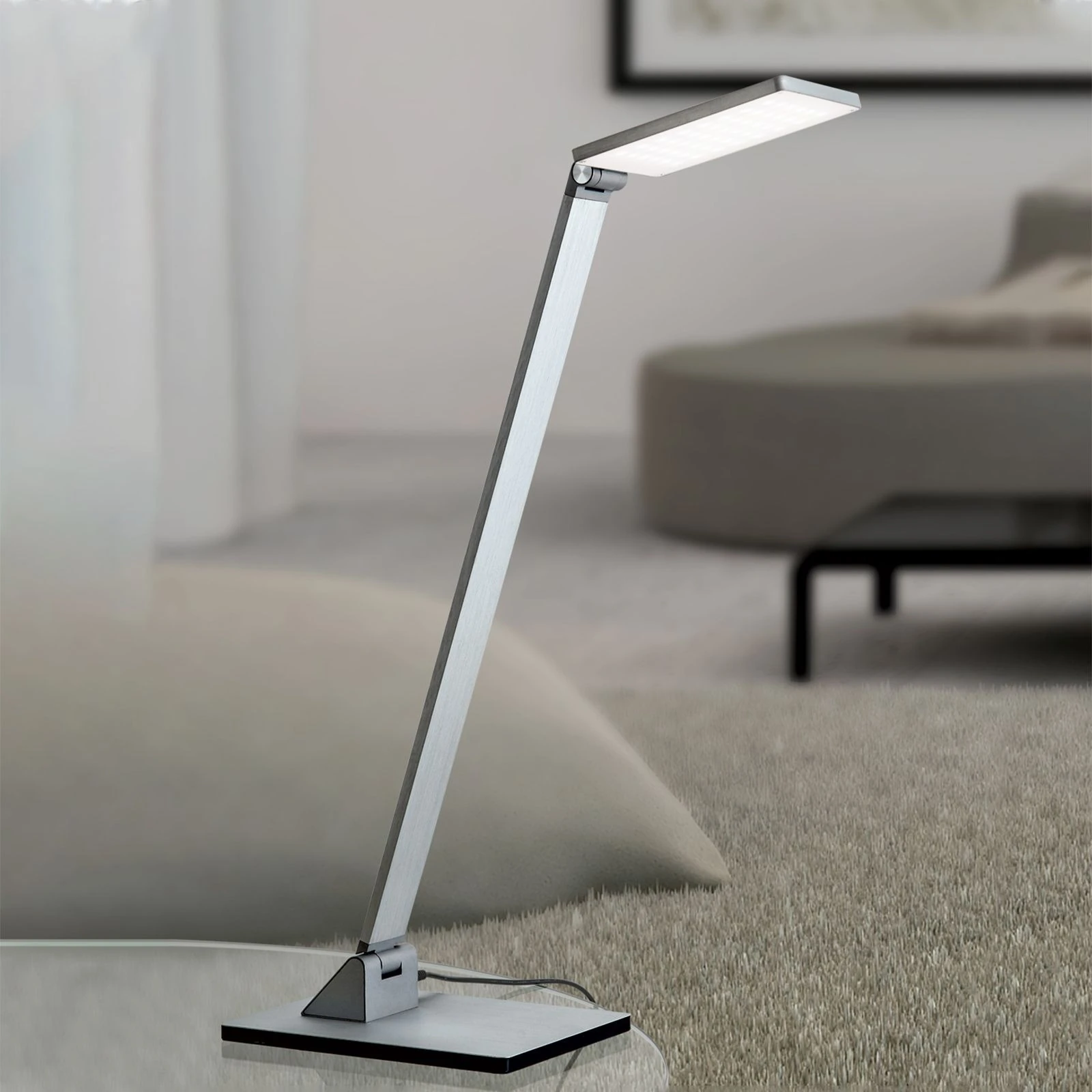 LED stona lampa WORK, mat aluminijum - 2