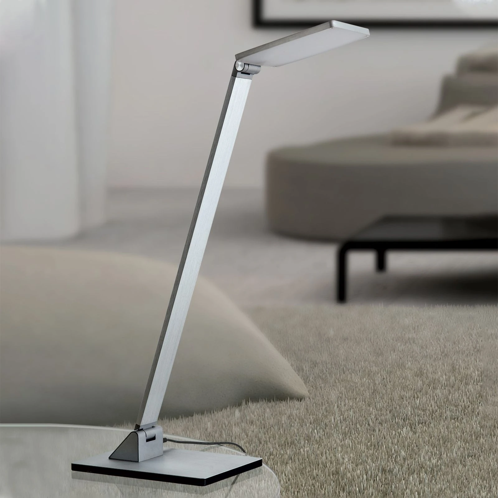 LED stona lampa WORK, mat aluminijum - 4