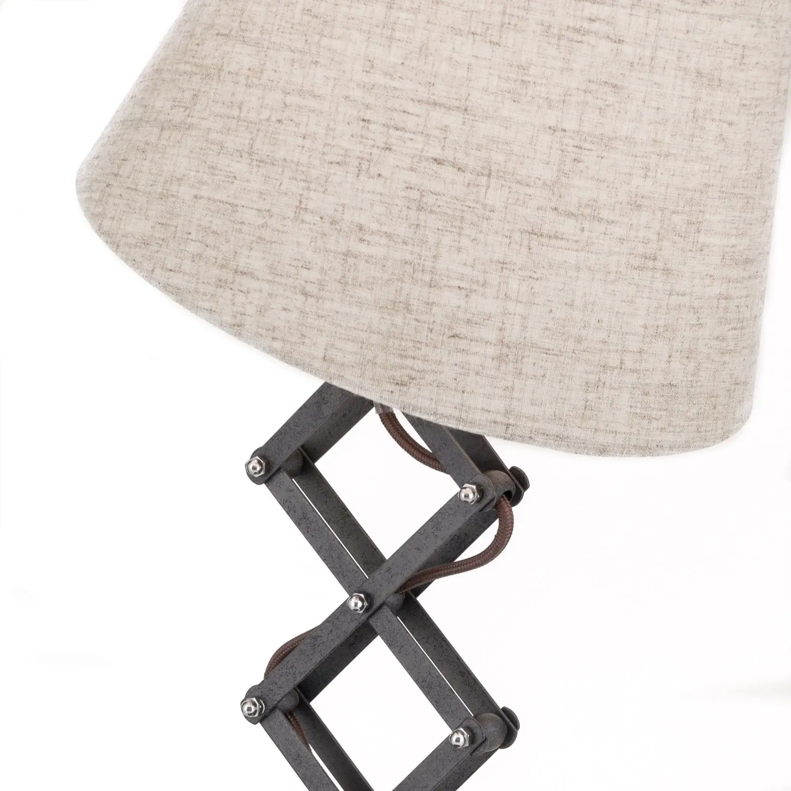 Stona lampa FACTORY sa tekstilnim abažurom - 6