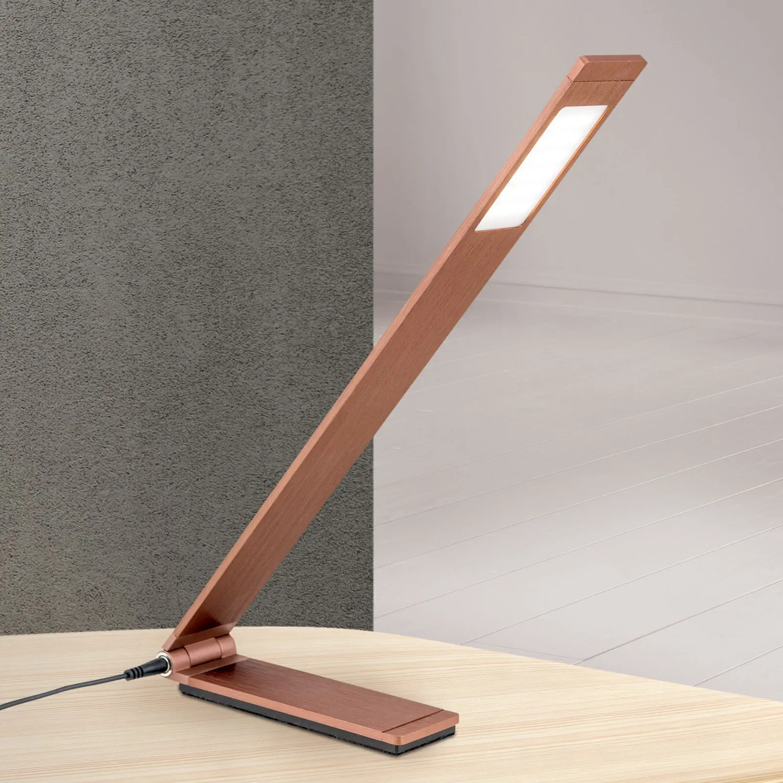 LED stona lampa FOLD, aluminijum bronza