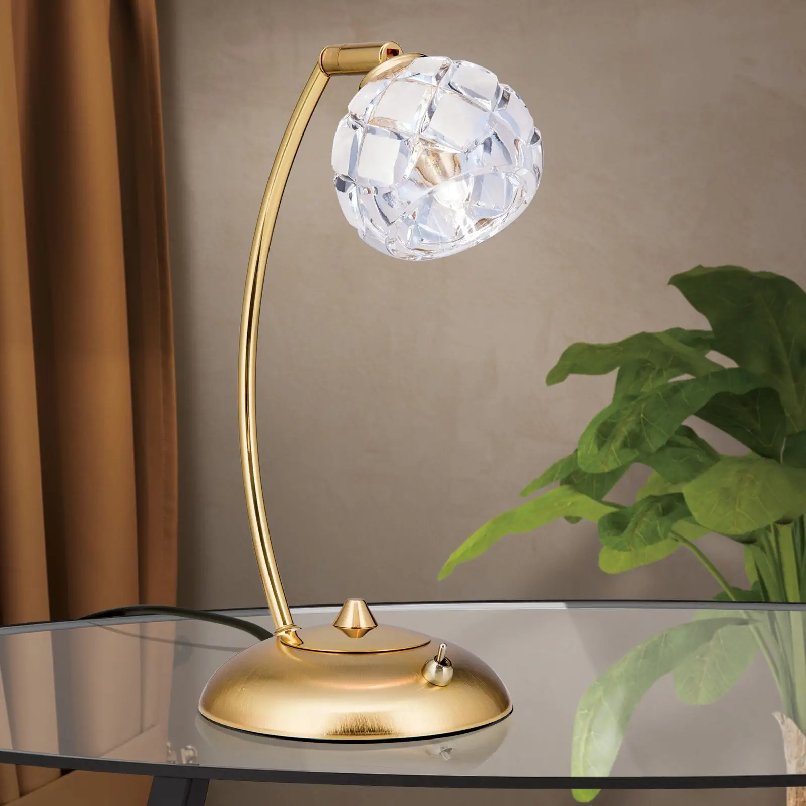 Stona lampa MADERNO, zlatna - 2