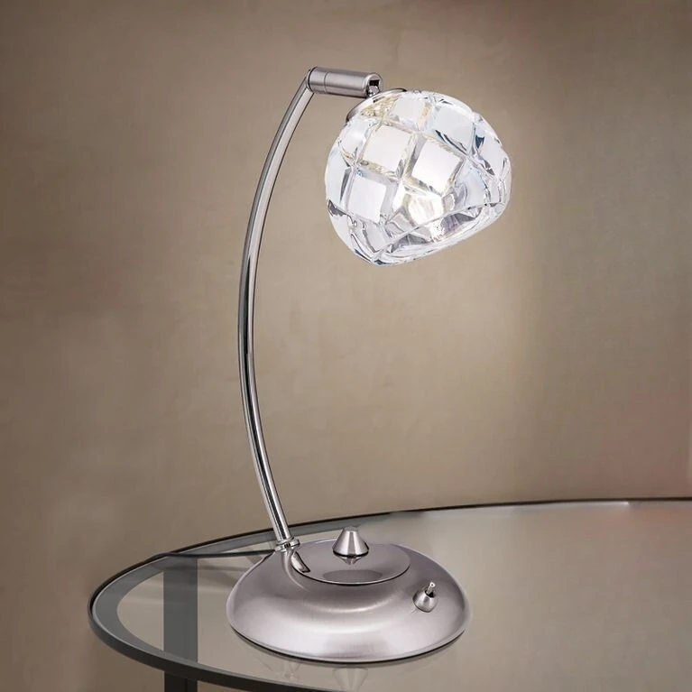 Stona lampa MADERNO, saten hrom - 1