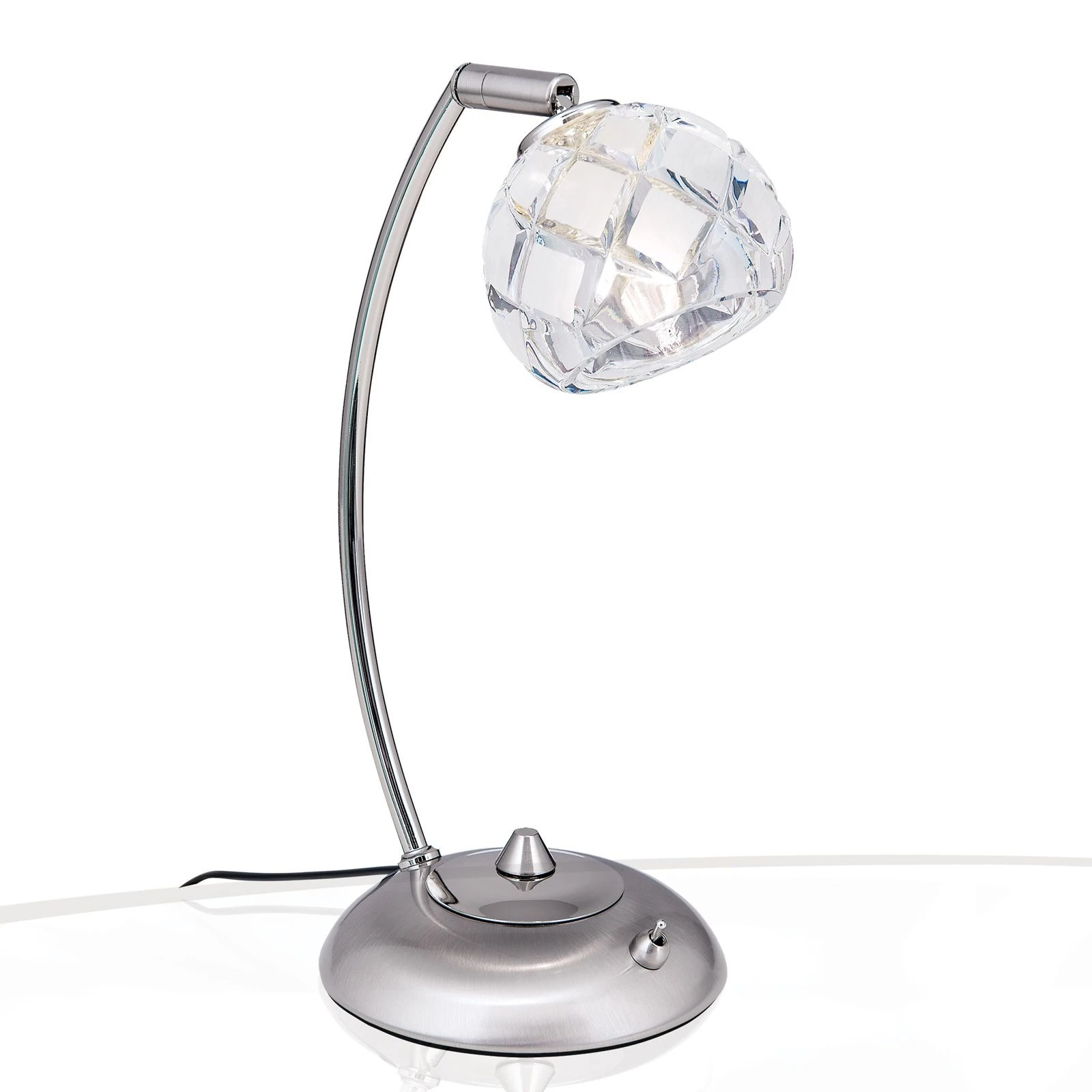 Stona lampa MADERNO, saten hrom - 4