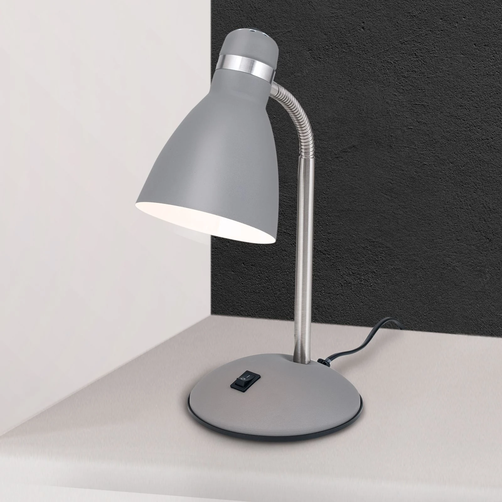 Stona lampa SCHOOL, siva - 2