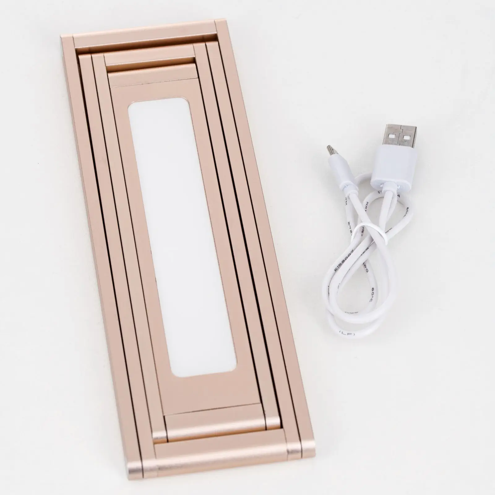 Baterijska stona lampa FALTO, zlatna završna obrada - 7