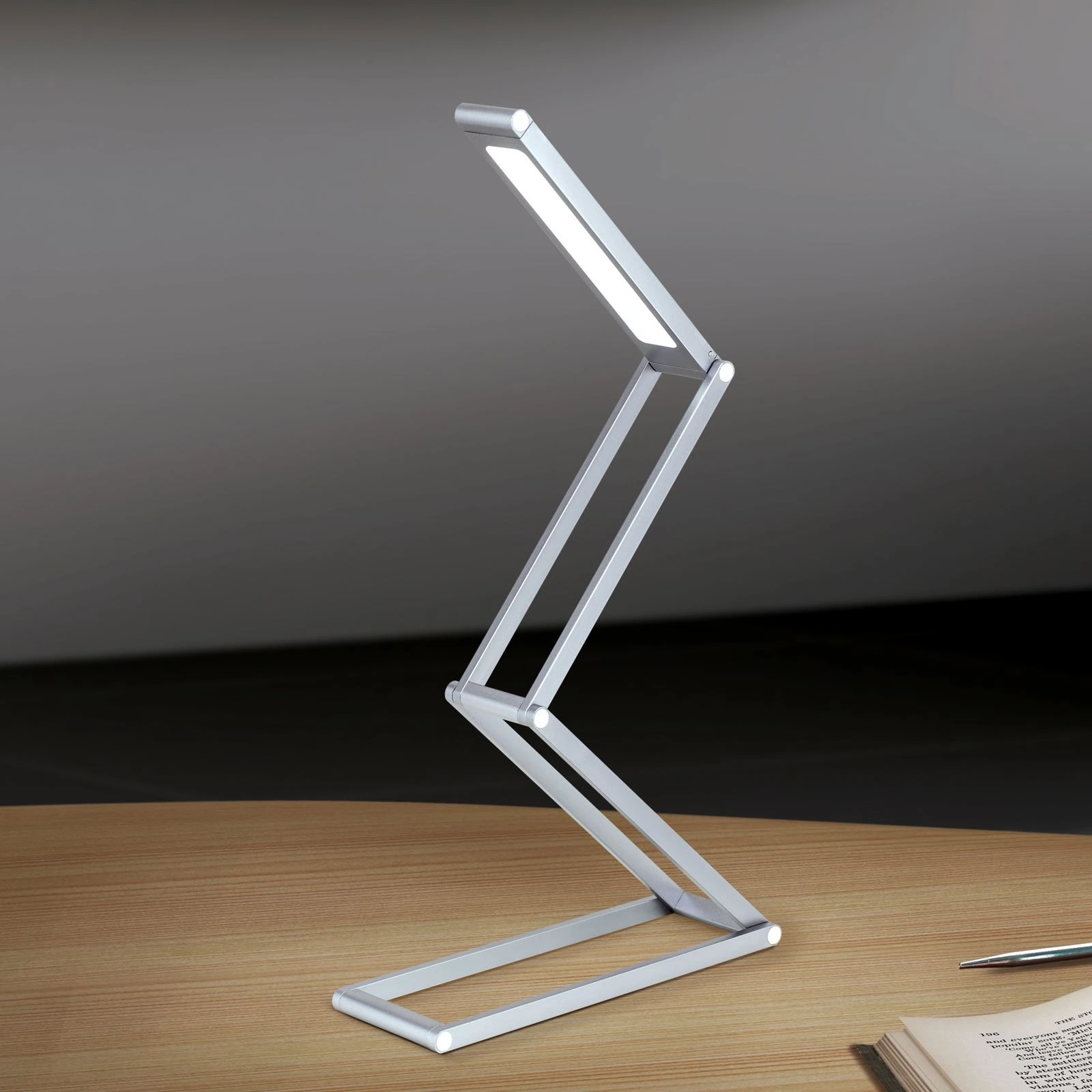 Stona lampa na baterije FALTO, antracit - 2