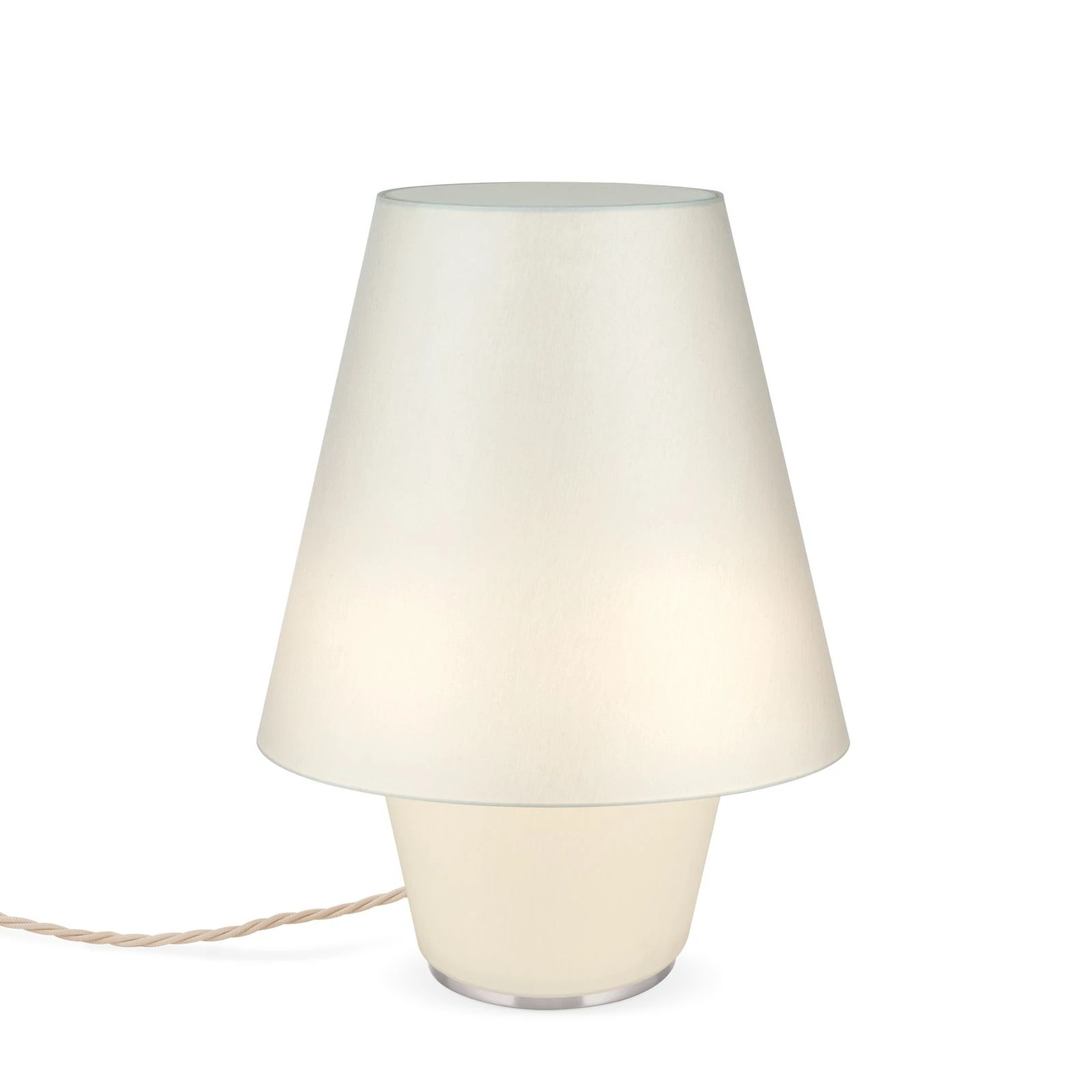 Stona lampa TWINS, mala, krem - 4