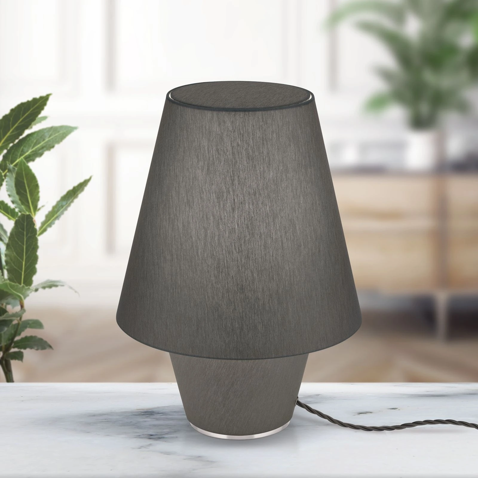 Stona lampa TWINS, mala, siva - 2