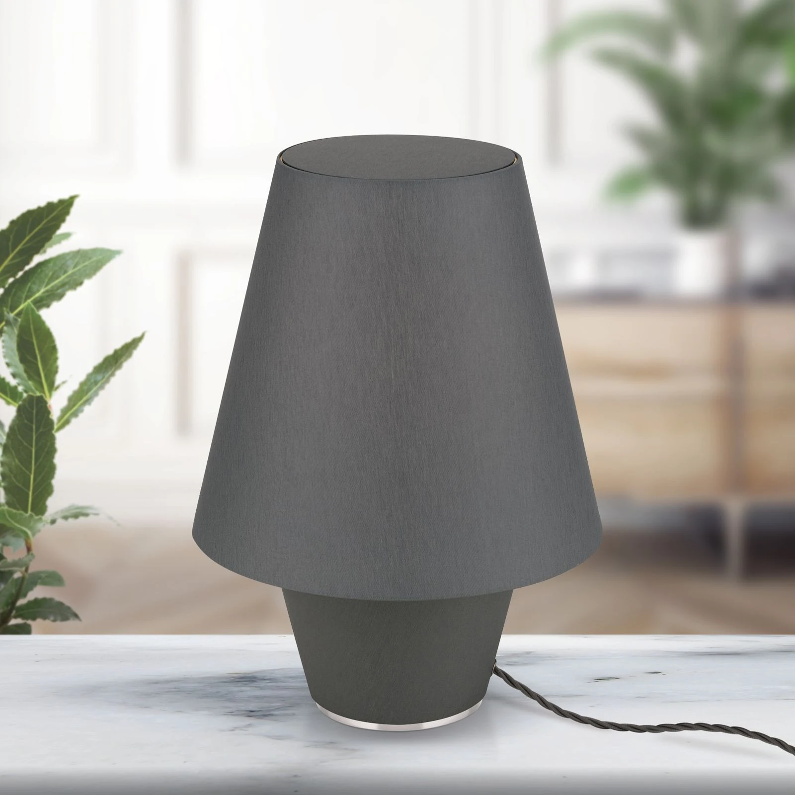 Stona lampa TWINS, mala, siva - 3