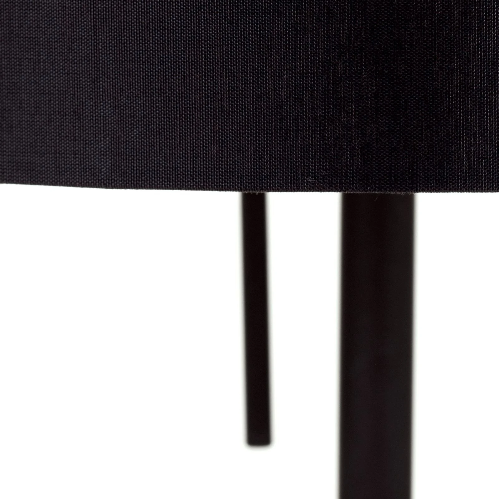 Stona lampa SHADE, mala, belo-crna, cilindrični crni abažur - 2